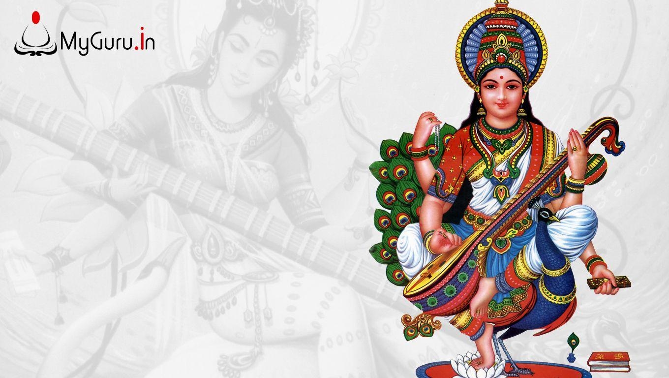 1360x770 Goddess Saraswati wallpaper, image of Goddess Saraswati, Photo, Desktop