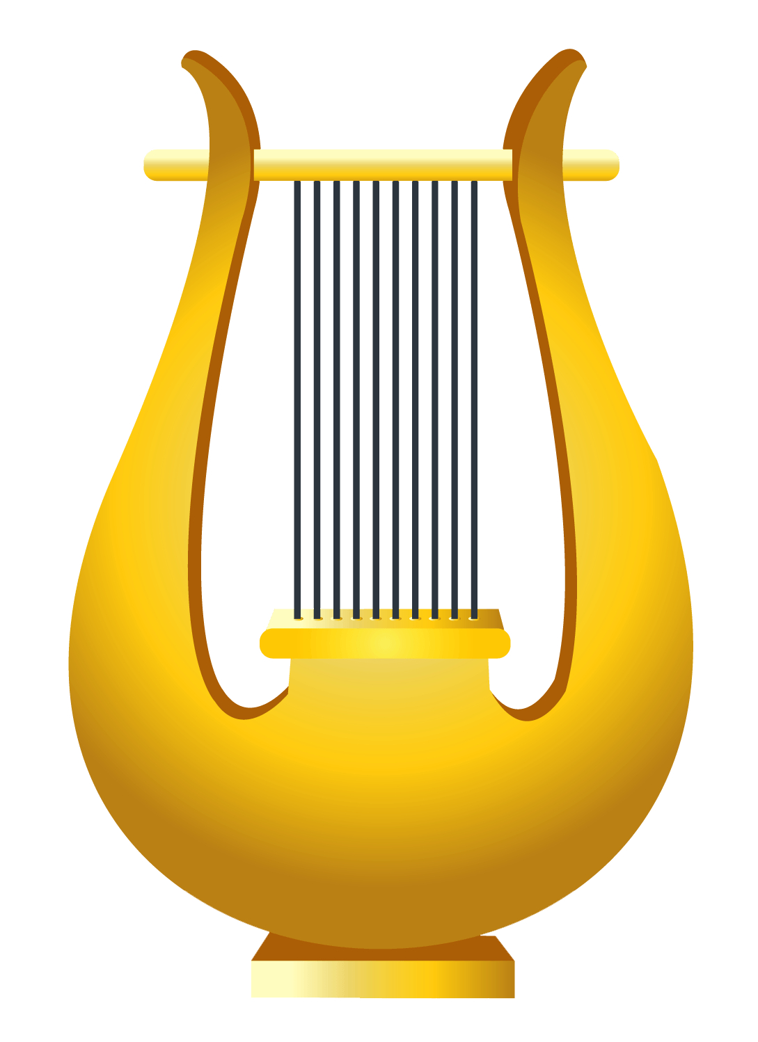 1090x1500 Gold Harp PNG Clipart Picture Quality, Phone