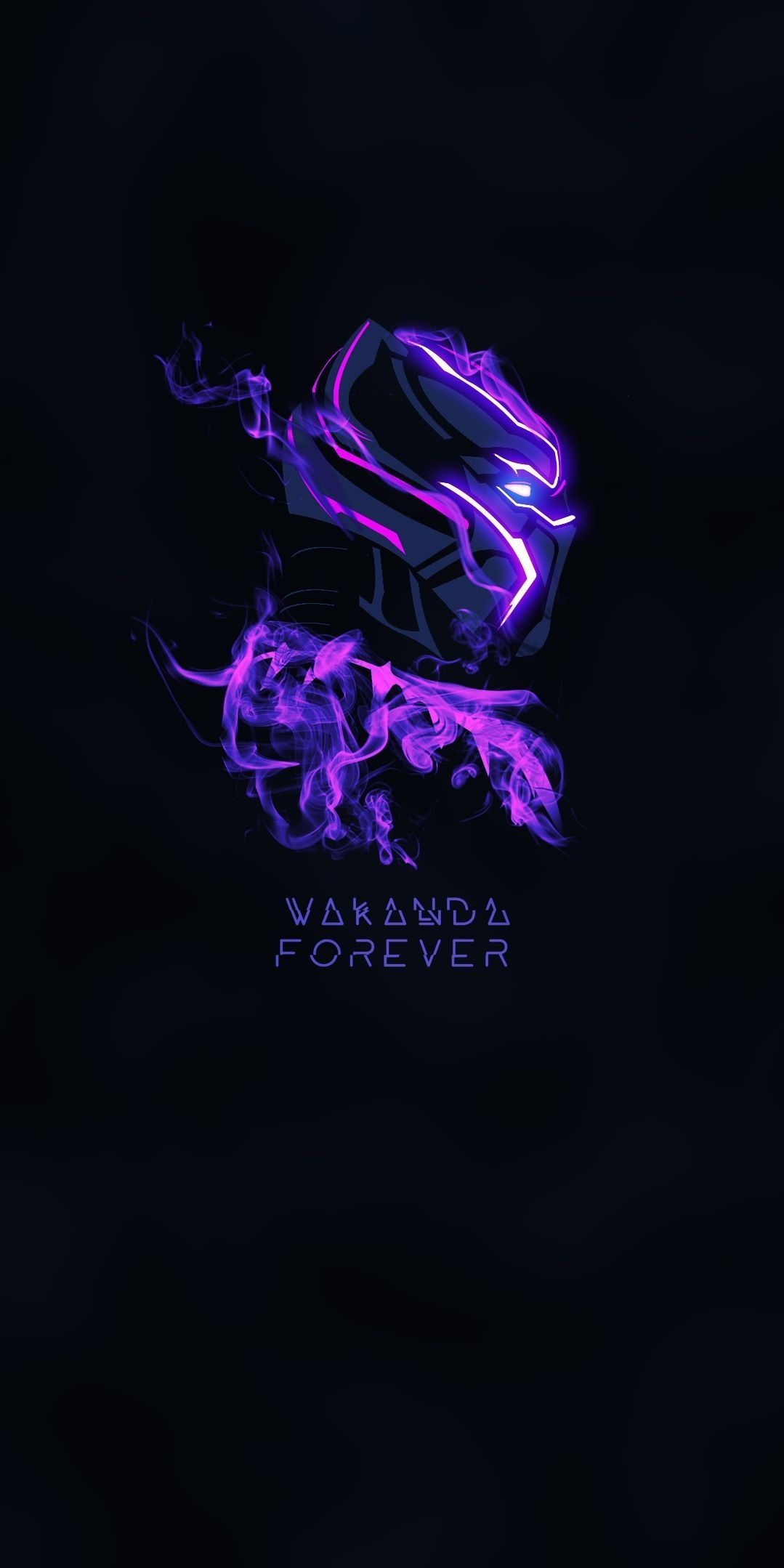 1080x2160 Black Panther Purple Glow iPhone Wallpaper. Black panther marvel, Black panther art, Black panther, Phone