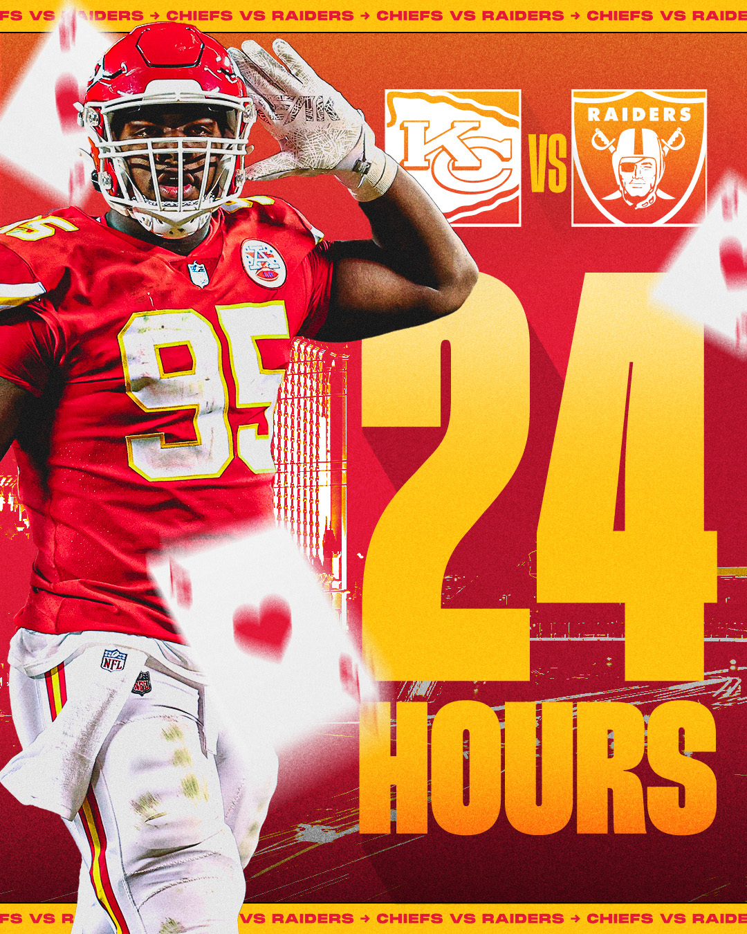 1080x1350 Kansas City Chiefs it all on red tomorrow ⏰ #KCvsLV, Phone