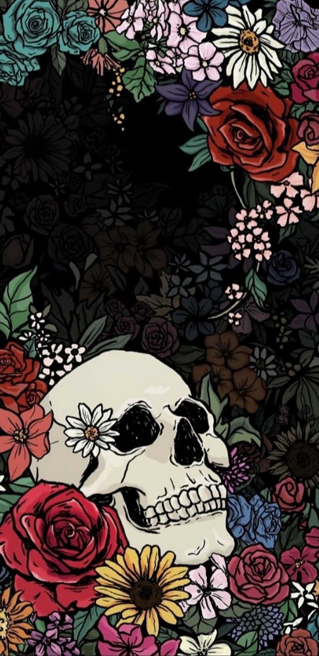 1080x2220 Skeleton Wallpaper, Phone