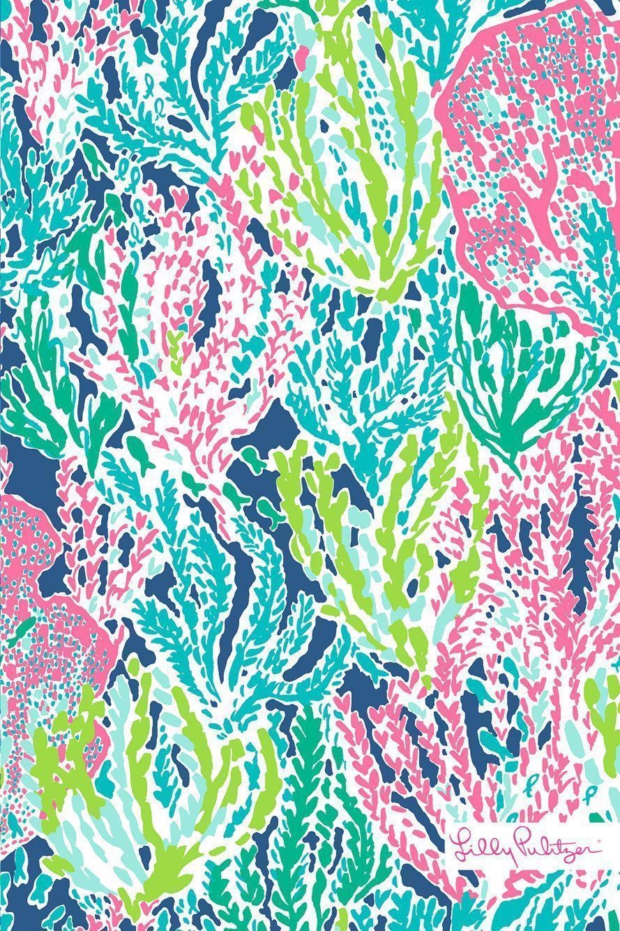 890x1340 Dark blue Coral Reef. Lilly Pulitzer. Coral reefs, Phone