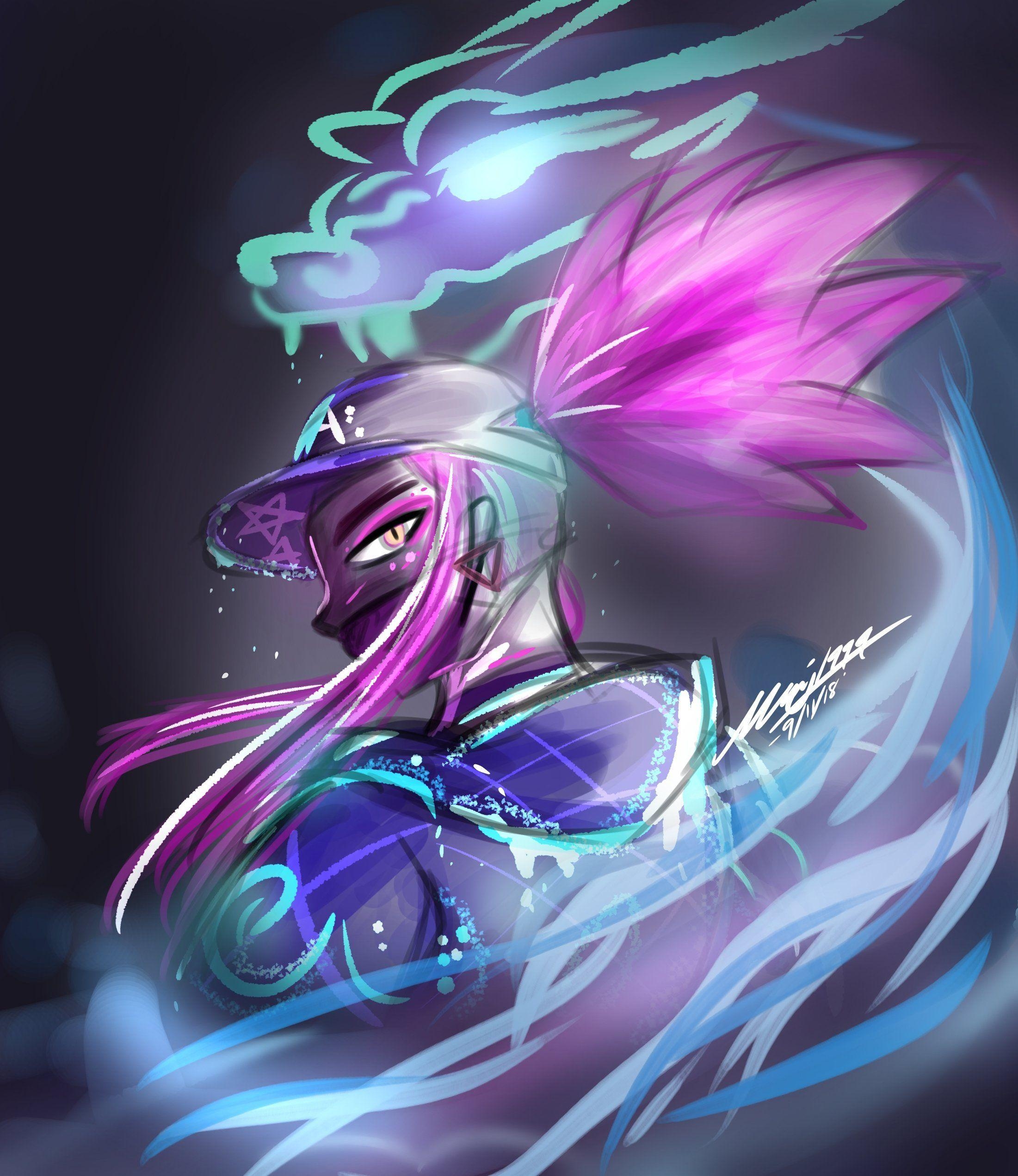 2210x2550 Awesome KDA Akali Wallpaper Art, Phone