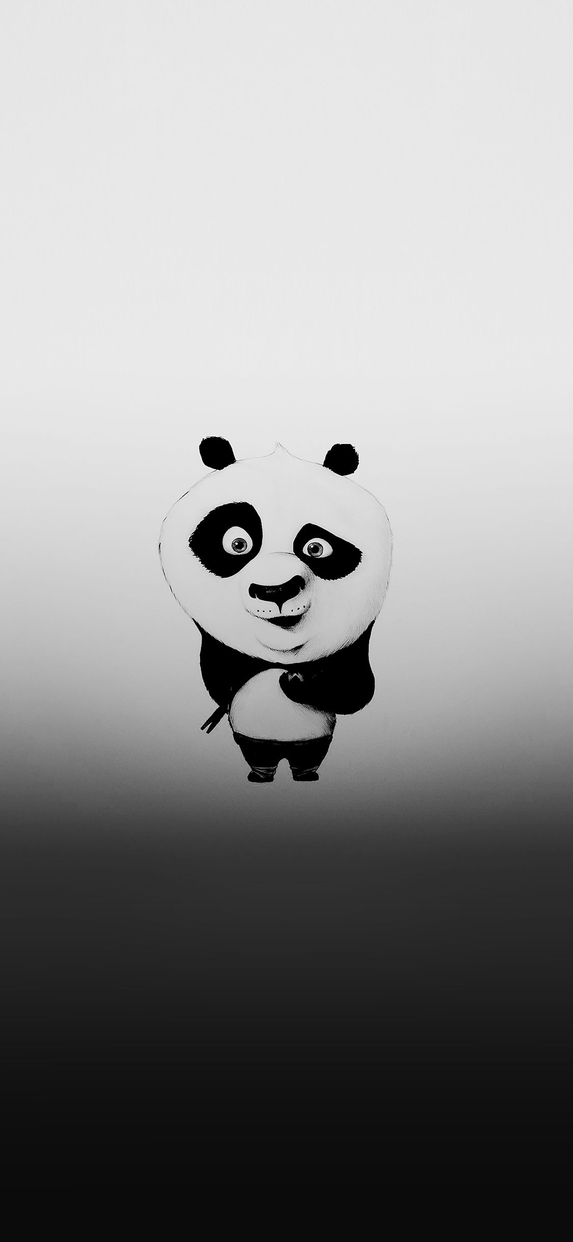 1130x2440 Kungfu Panda Minimal Funny Cute, Phone