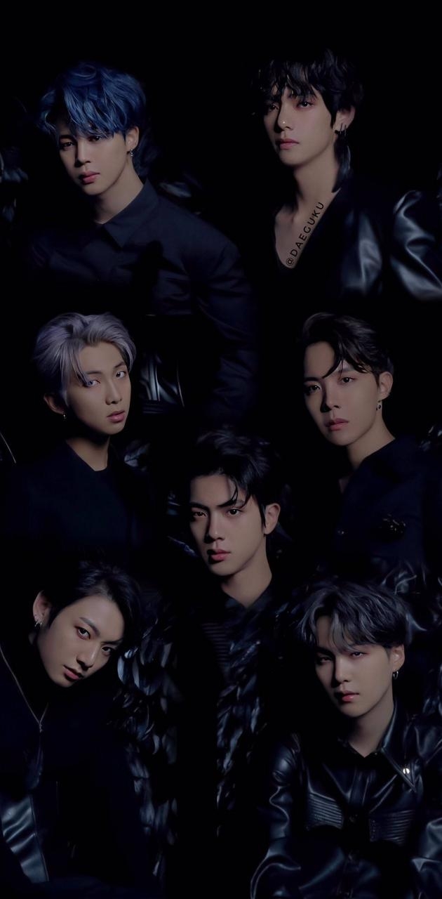 630x1280 BTS BLACK wallpaper, Phone