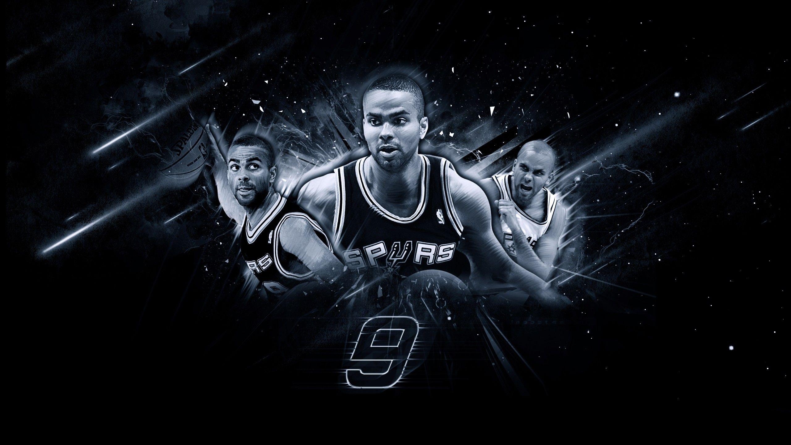 2560x1440 Tony Parker, Tim Duncan Antonio Spurs, Desktop