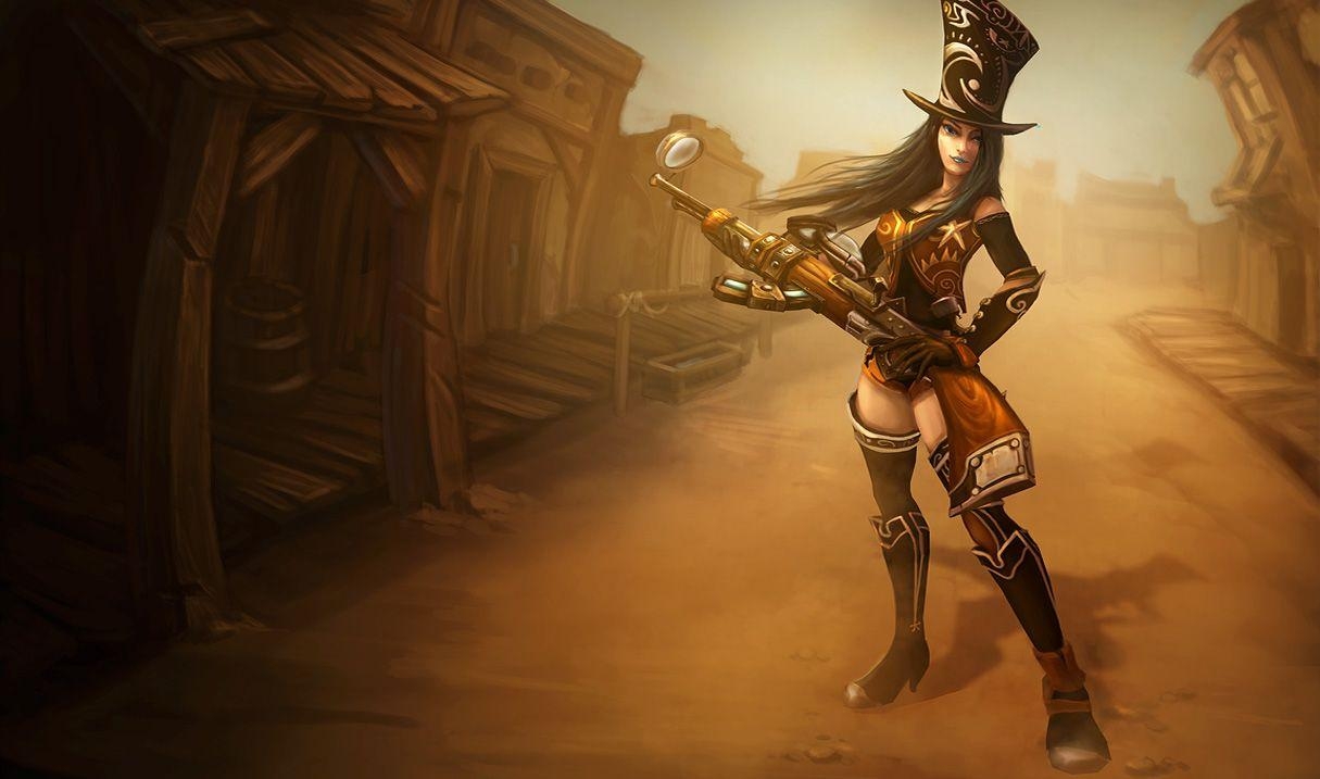 1220x720 Sheriff Caitlyn Skin of Legends Wallpaper, Desktop