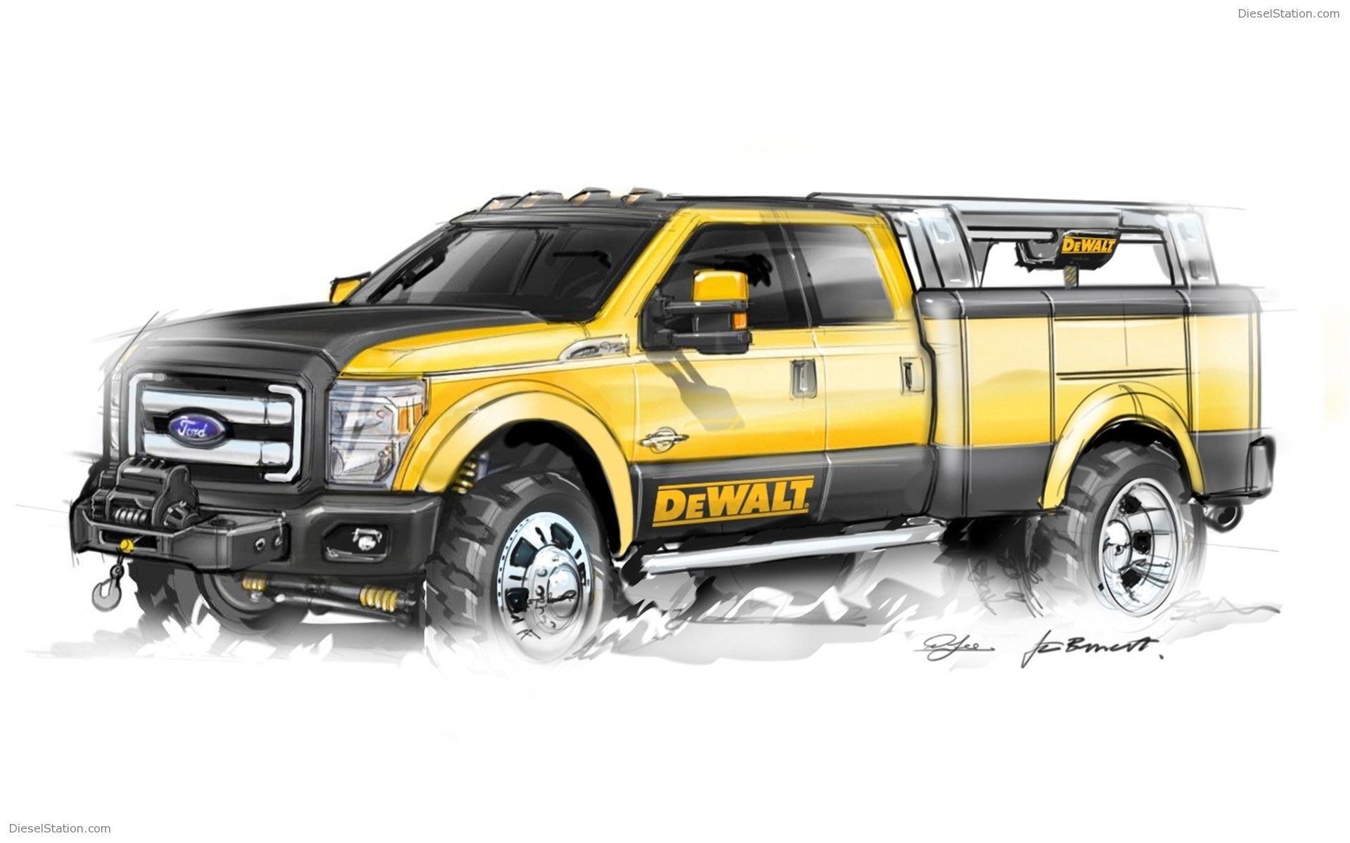 1920x1200 Ford F150 At 2009 SEMA Widescreen Exotic Car Wallpaper of 4, Diesel Station, Desktop