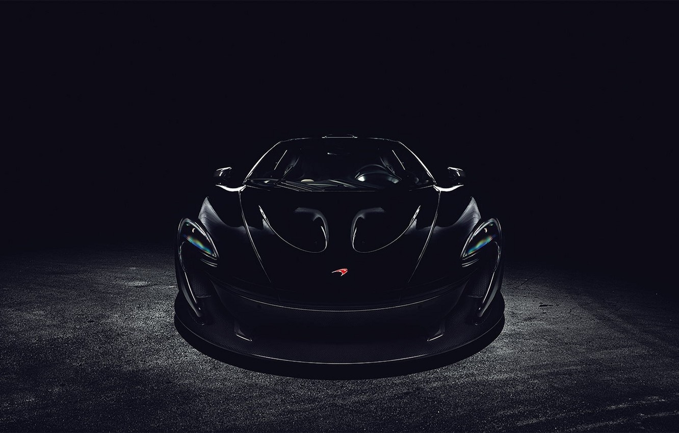 1340x850 Wallpaper black, McLaren, before, black, front, McLaren image for desktop, section mclaren, Desktop