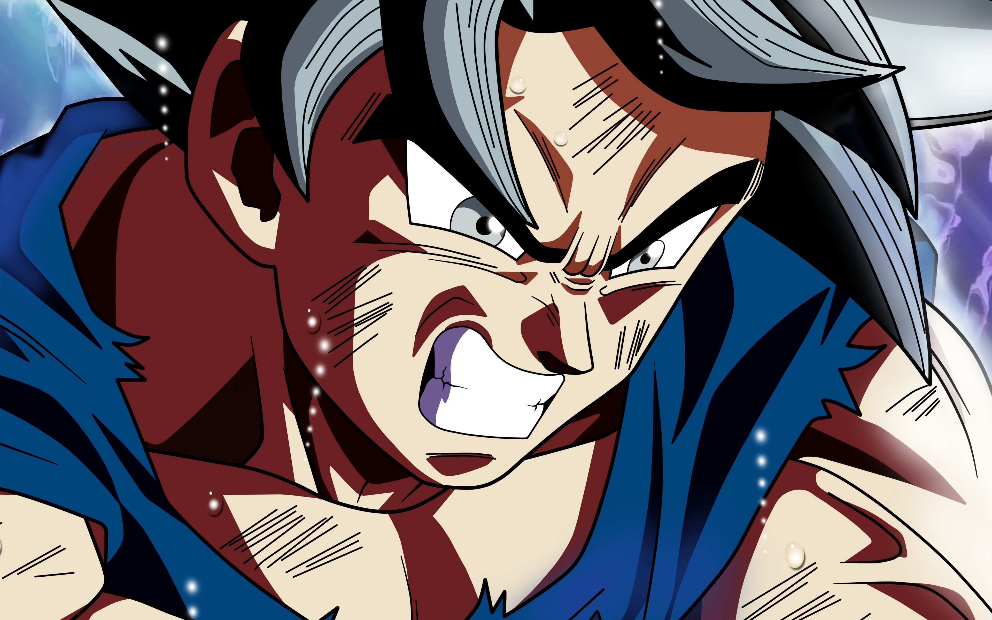 3840x2400 Downaload Goku, Dragon Ball Super, Angry Face, Anime, 5k Wallpaper, Desktop