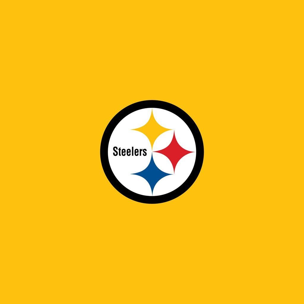 1030x1030 iPad Wallpaper with the Pittsburgh Steelers Team Logos, Phone