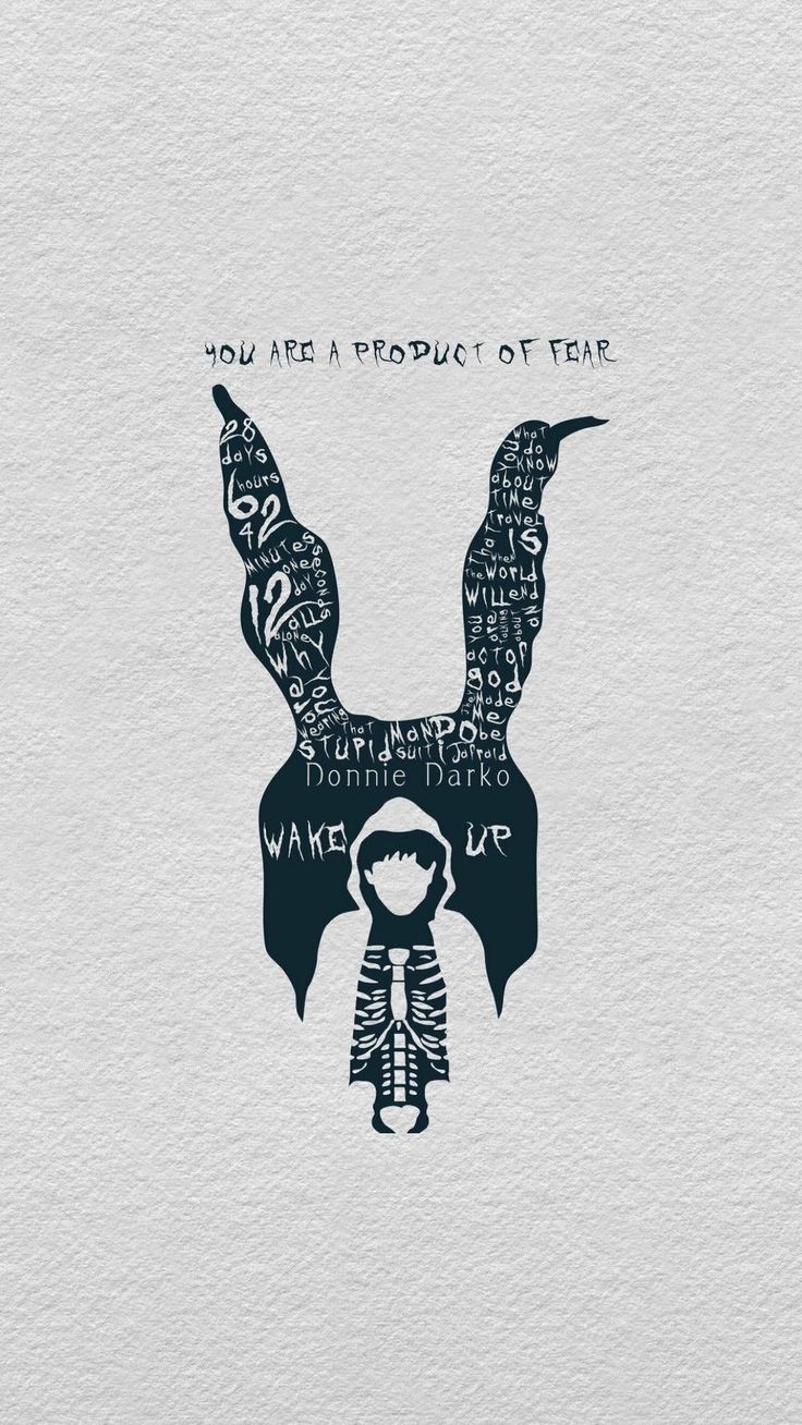 740x1310 Interesting art. Donnie darko, Donnie darko tattoo, Black and white art drawing, Phone