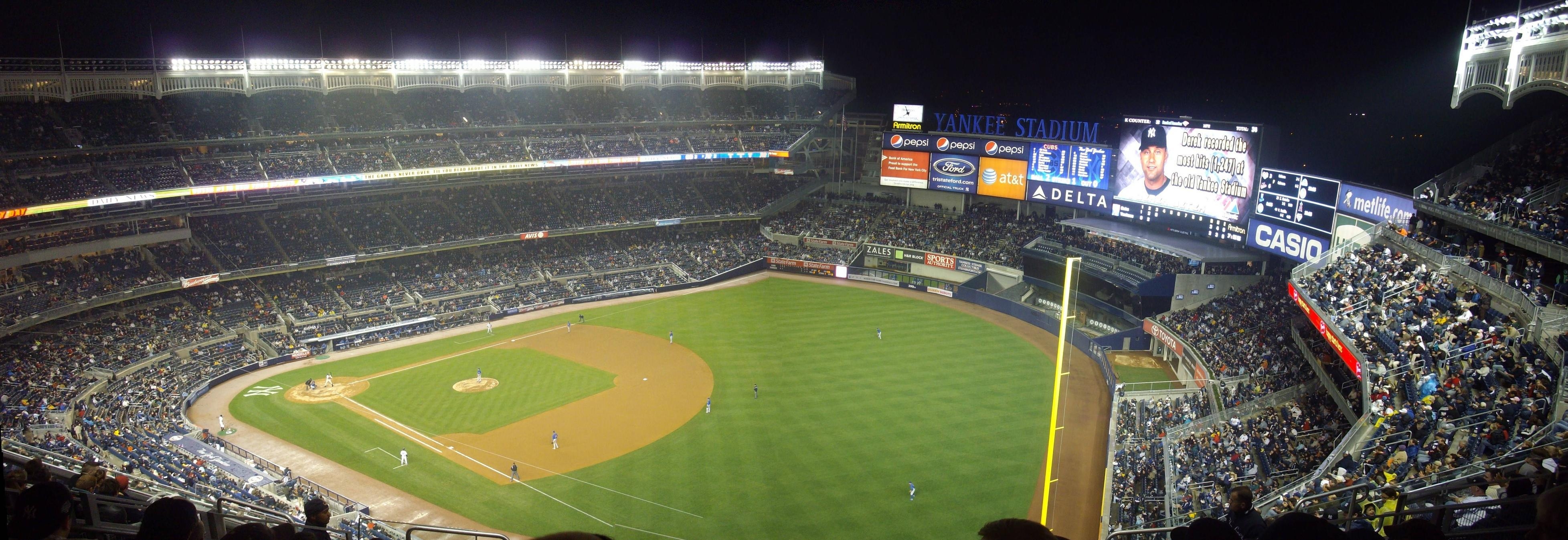 3920x1350 Yankee Stadium At Night, Dual Screen