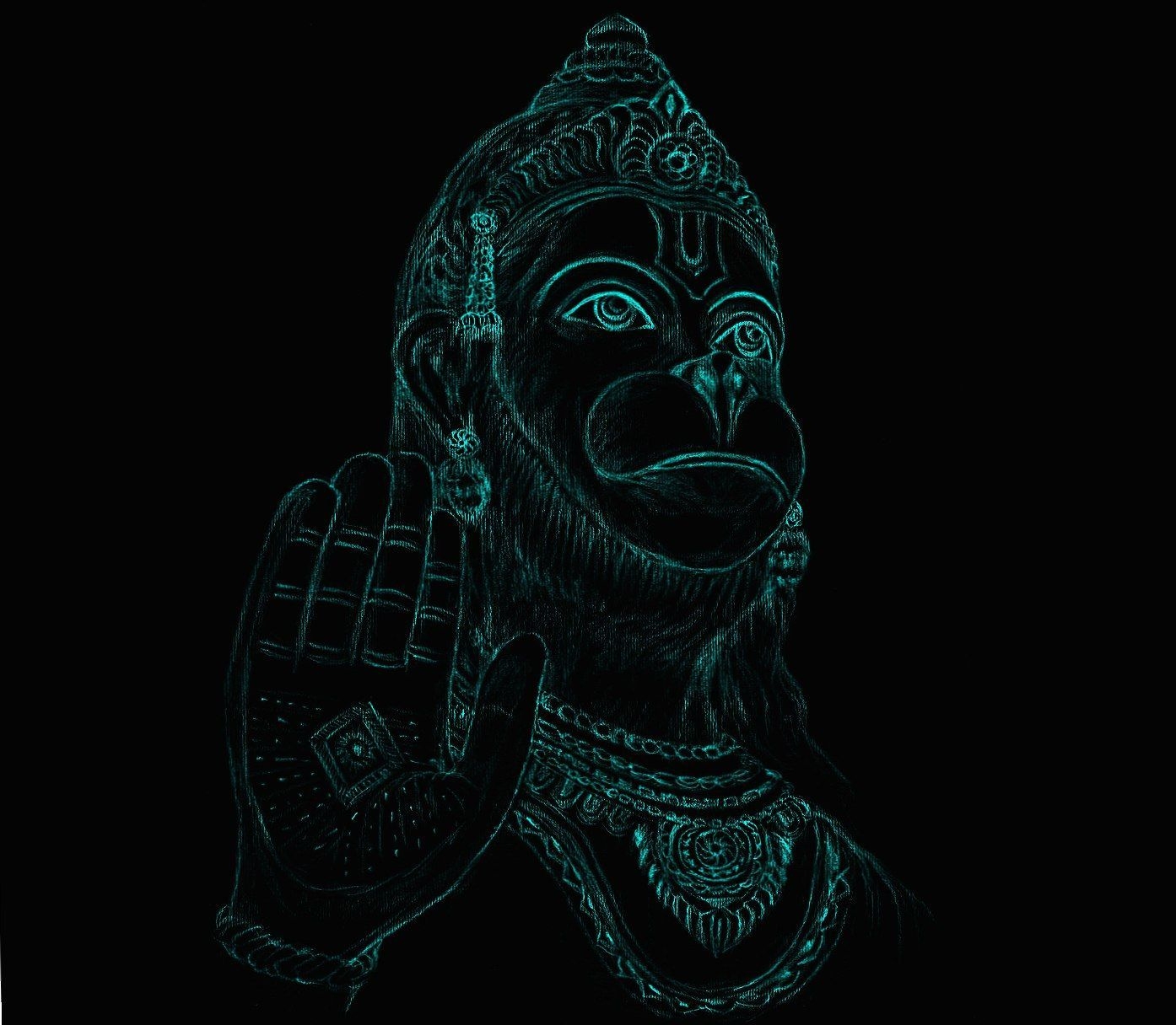 1400x1220 Neon Hanuman wallpaper HD. Hanuman wallpaper, Hanuman image hd, Hanuman image, Desktop