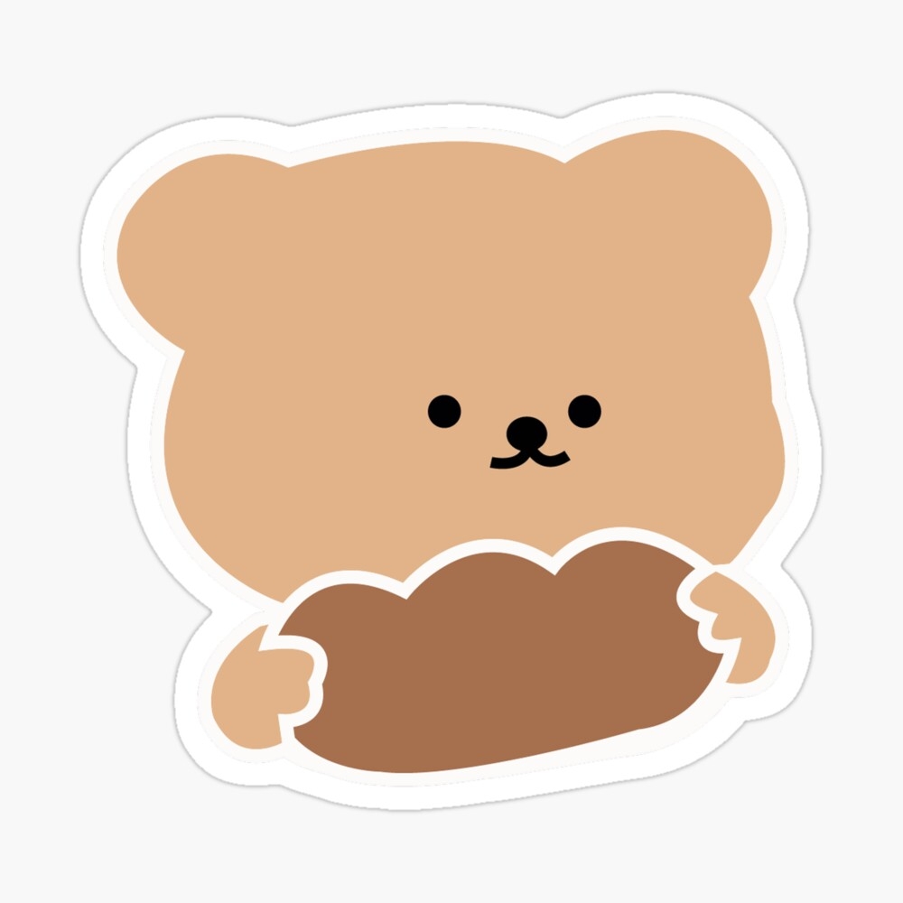 1000x1000 Korean Bear Poster, Phone