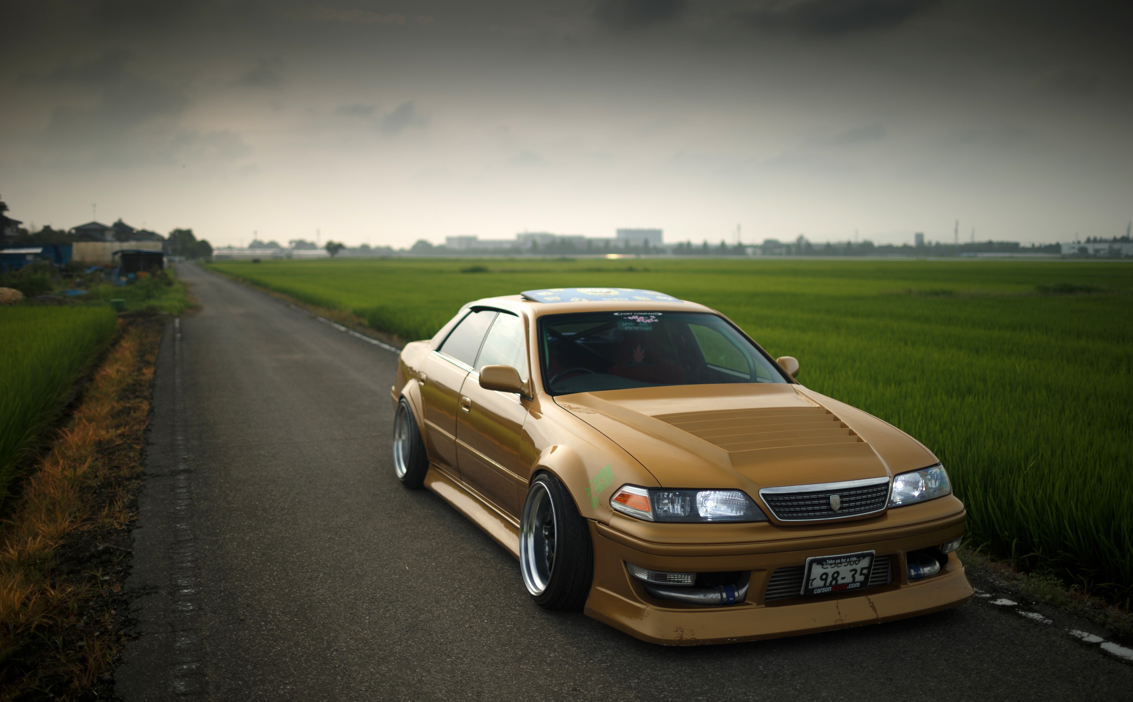 3840x2380 Jzx100 Toyota Mark Ii Custom Made Gold JDM Japanese Cars Wallpaper:, Desktop