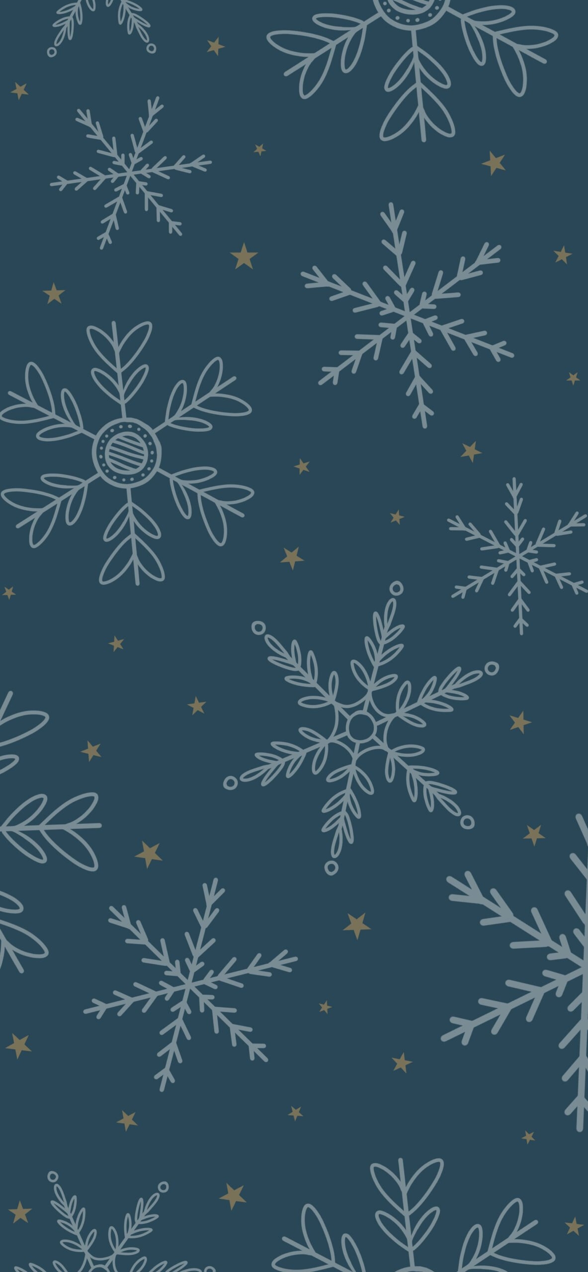 1190x2560 Winter Snowflakes Dark Blue Wallpaper 4k Winter Wallpaper, Phone