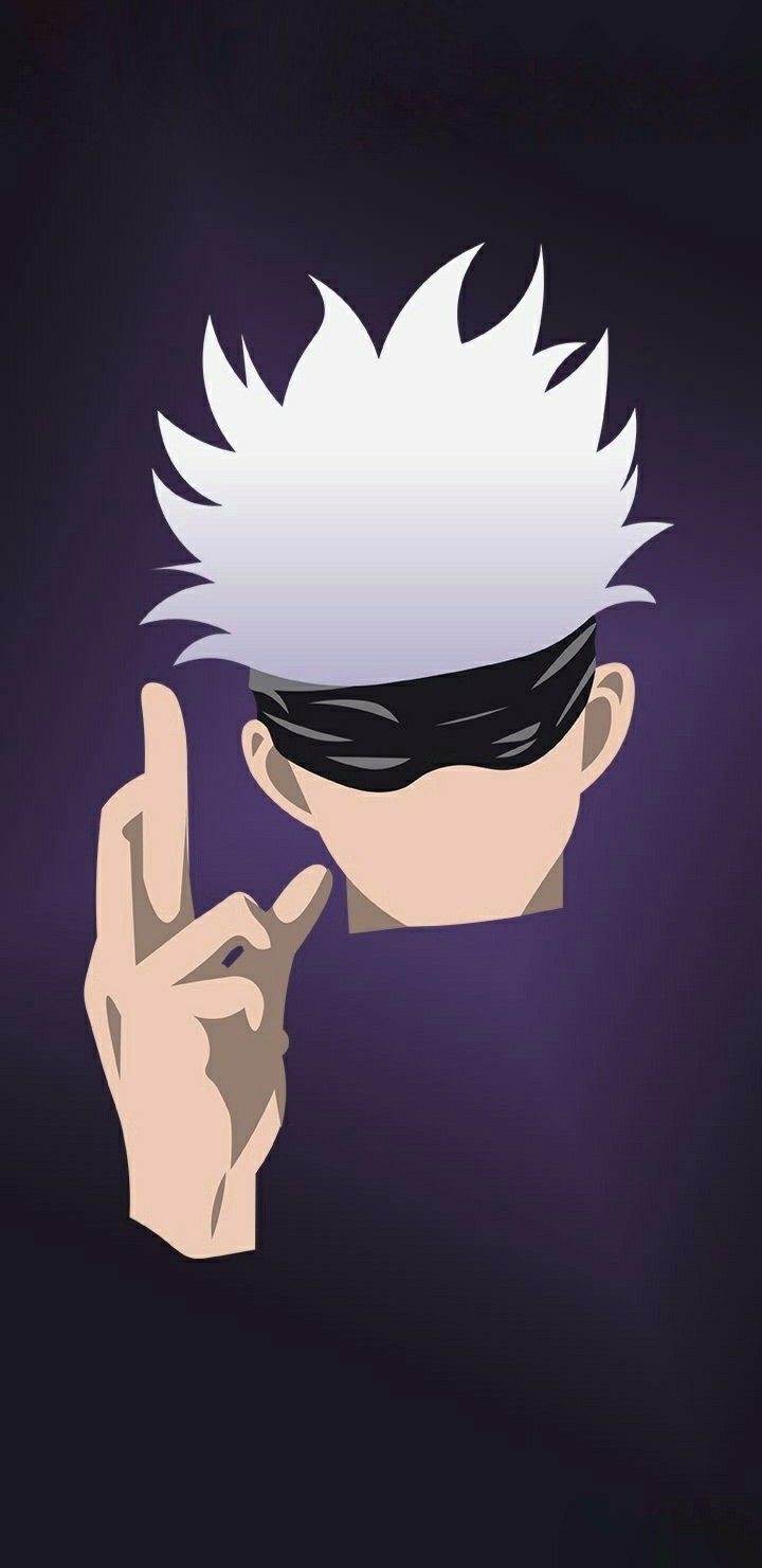 720x1480 Satoru Gojo Minimalist Wallpaper. Minimalist wallpaper, Character wallpaper, Anime wallpaper, Phone