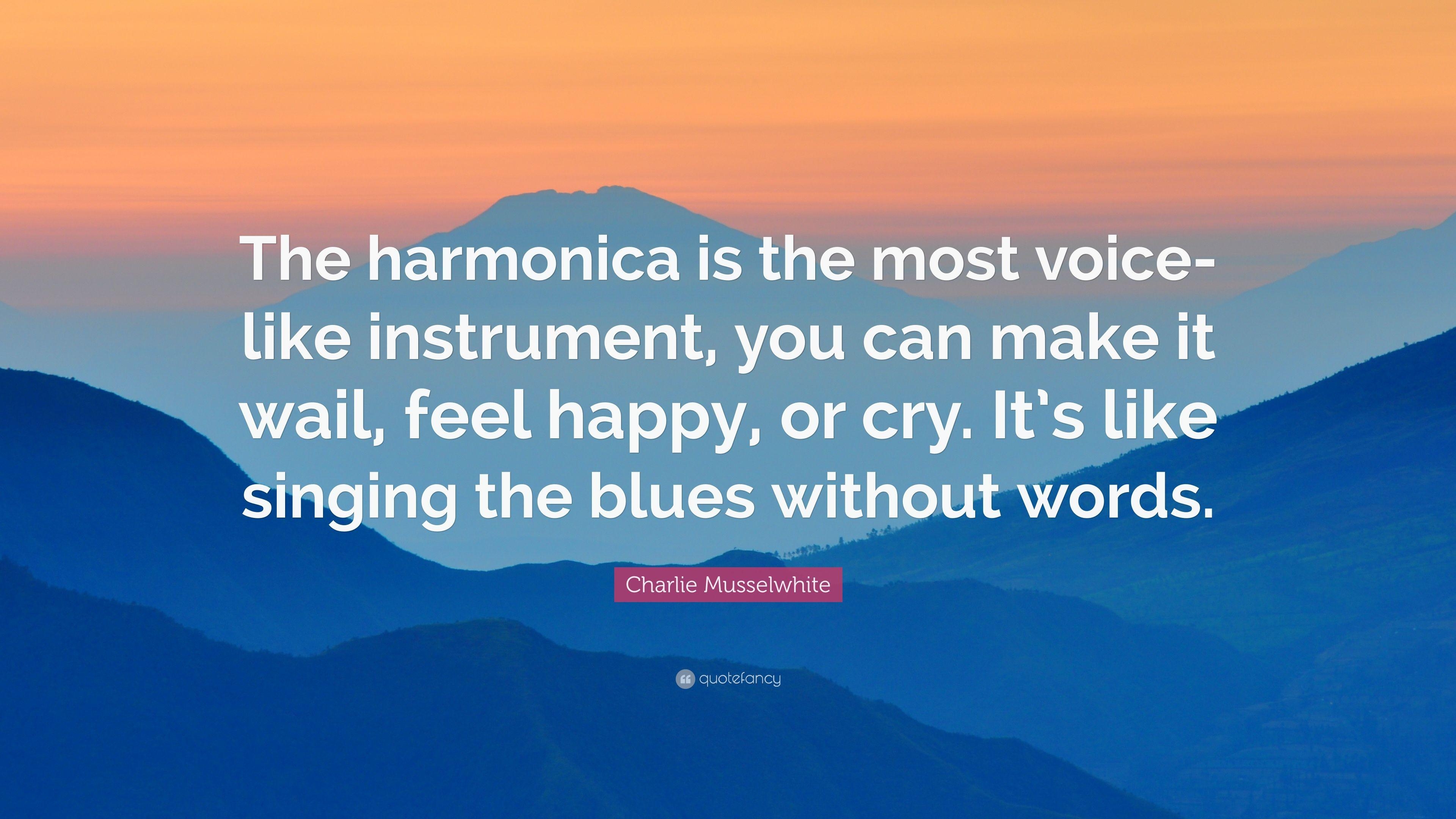 3840x2160 Charlie Musselwhite Quote: “The Harmonica Is The Most Voice Like, Desktop