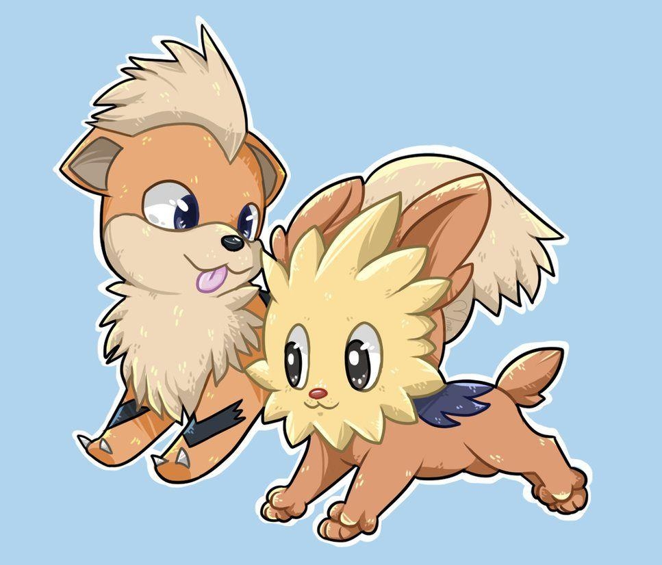 970x830 Growlithe and Lillipup, Desktop