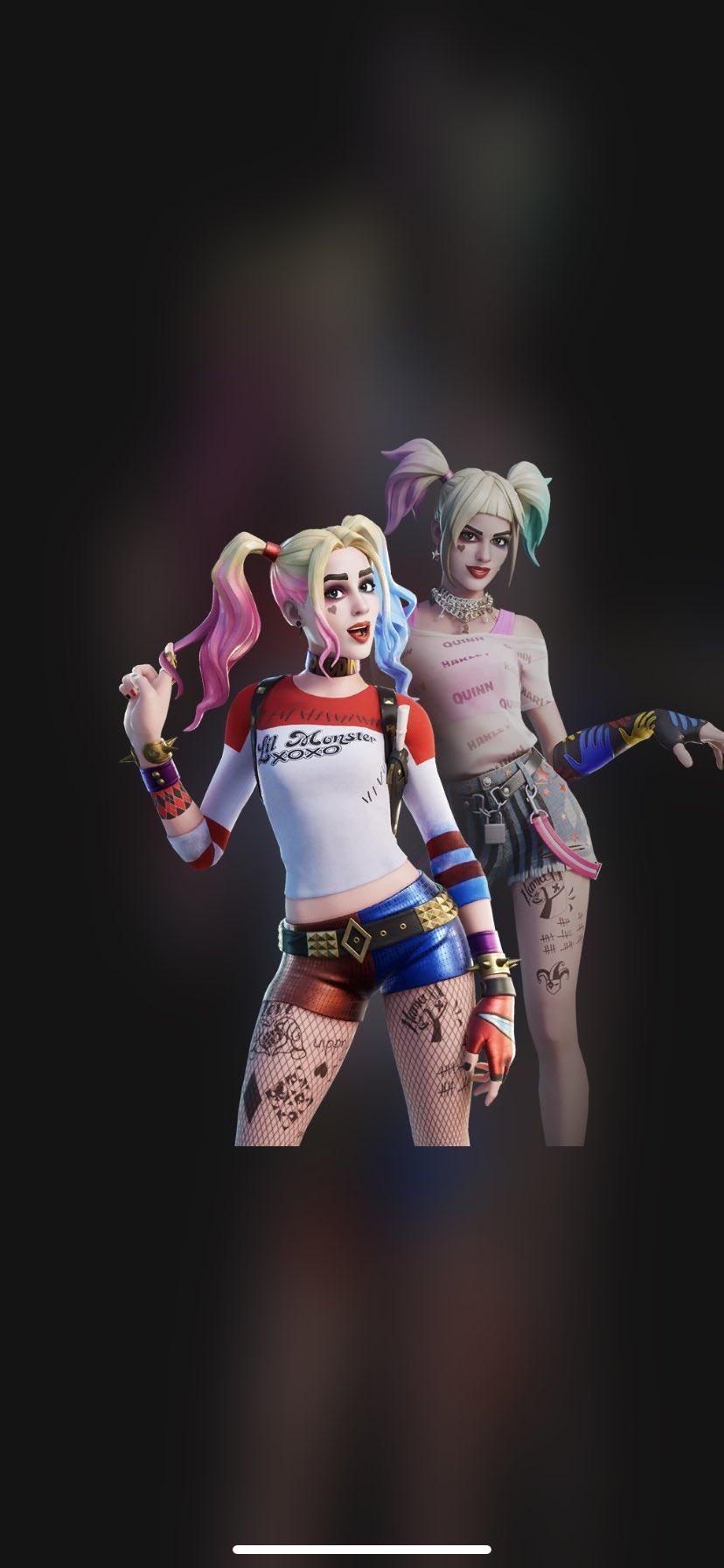 830x1800 Harley Quinn Fortnite wallpaper, Phone