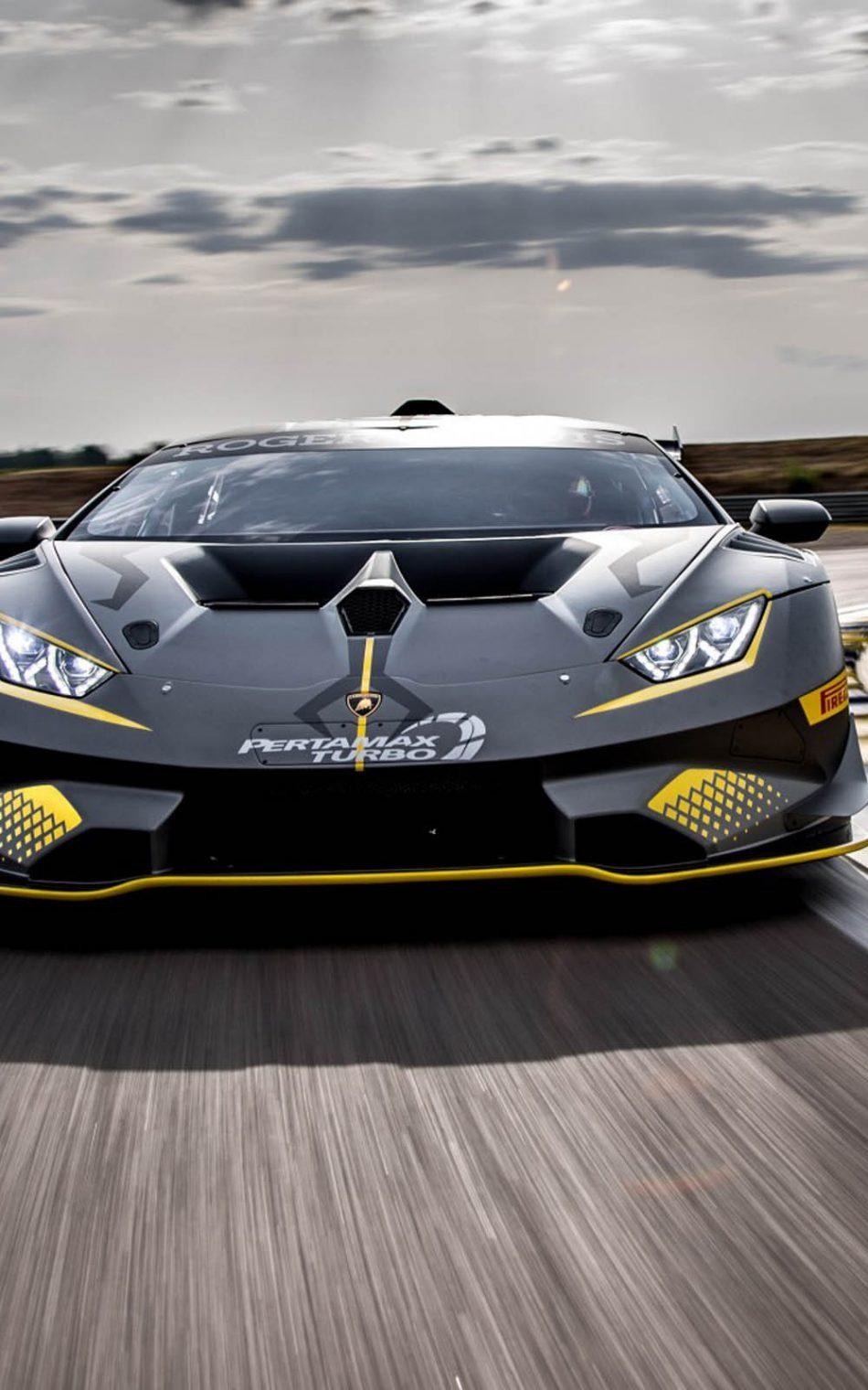 950x1520 Download Black Lamborghini Huracan Super Trofeo Evo Free, Phone