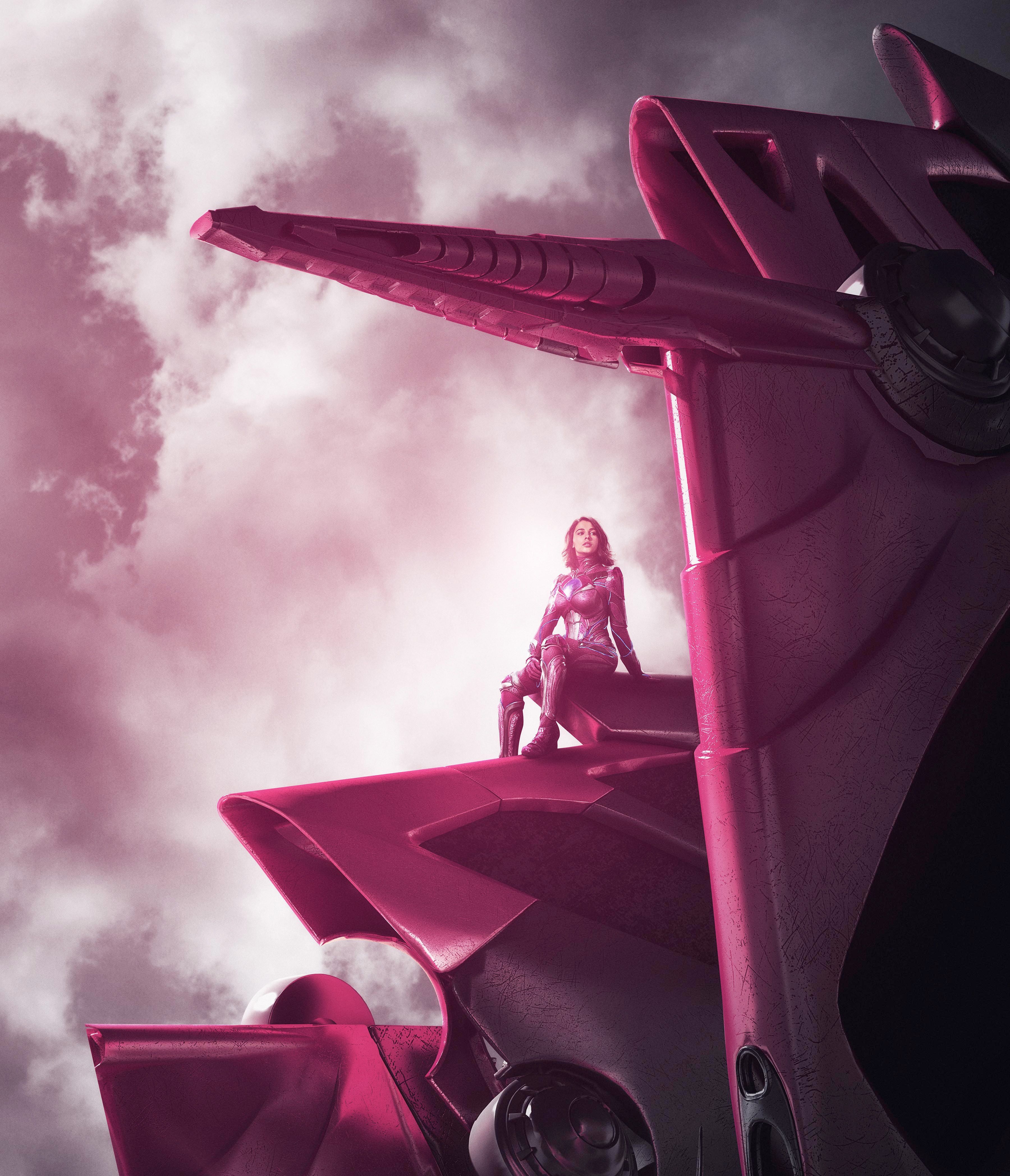 3600x4200 Wallpaper Naomi Scott, Kimberly Hart, The Pink Ranger, Power, Phone