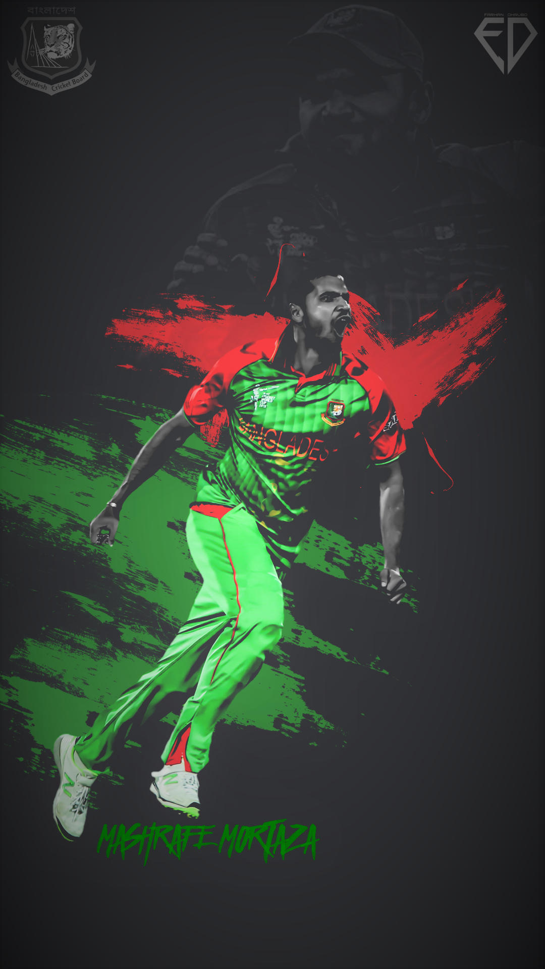 1080x1920 Mashrafe Mortaza Smartphone Wallpaper, Phone