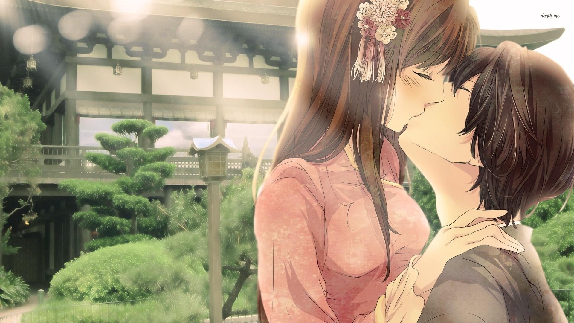 1920x1080 Full HD Wallpaper manga kiss couple japan, Desktop Background HD, Desktop