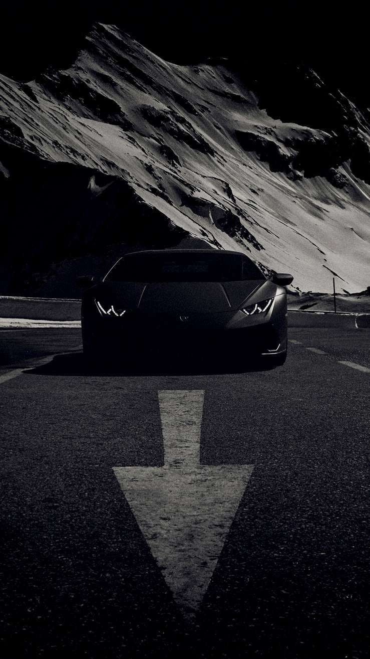 740x1320 Lamborghini matt black iPhone Wallpaper. Black car wallpaper, Phone