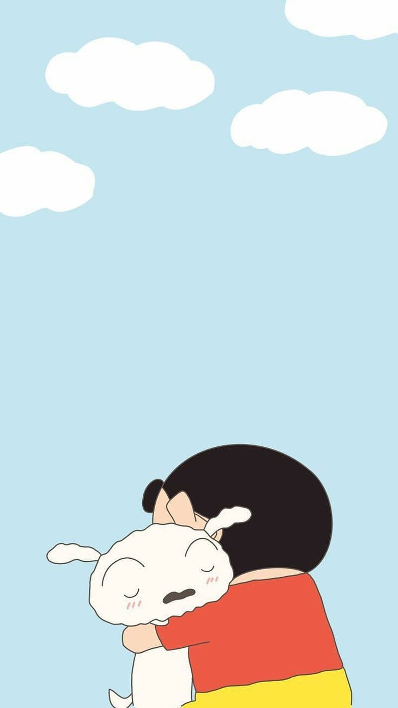 800x1430 Download Best Friends Shiro Shin Chan iPhone Wallpaper, Phone