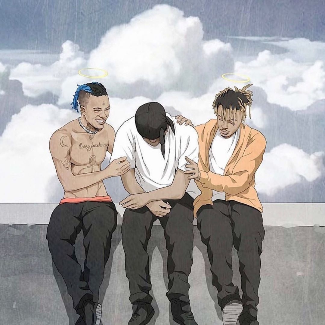 1080x1080 R.i.p juice wrld. Trap art, Cartoon, Anime, Phone