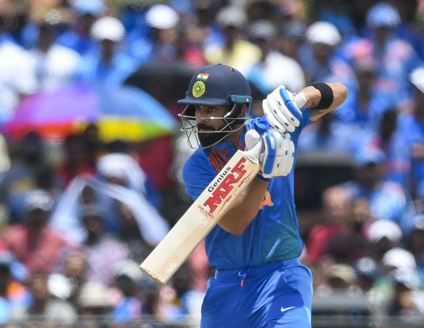 1400x1090 Virat Kohli Punches One On The Up Wallpaper Vs West Indies 2019, Desktop