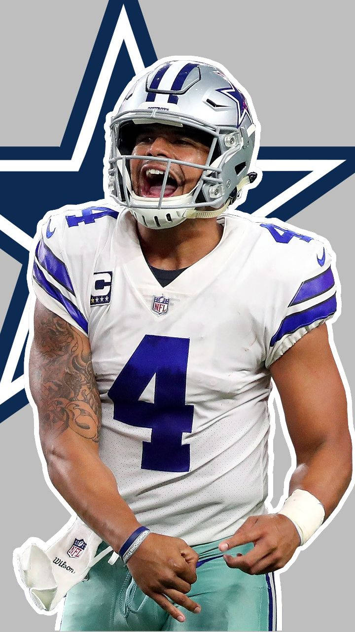 720x1280 Download Dak Prescott Scream Artwork Wallpaper, Phone