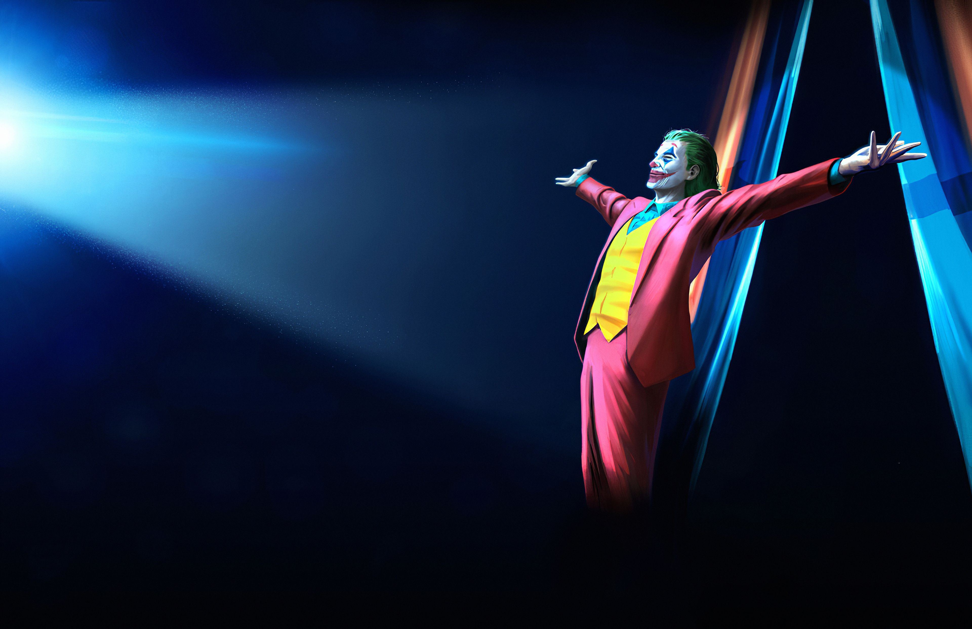 3840x2490 Wallpaper 4k Joker The Show man Art 4k wallpaper joker, joker art, Desktop