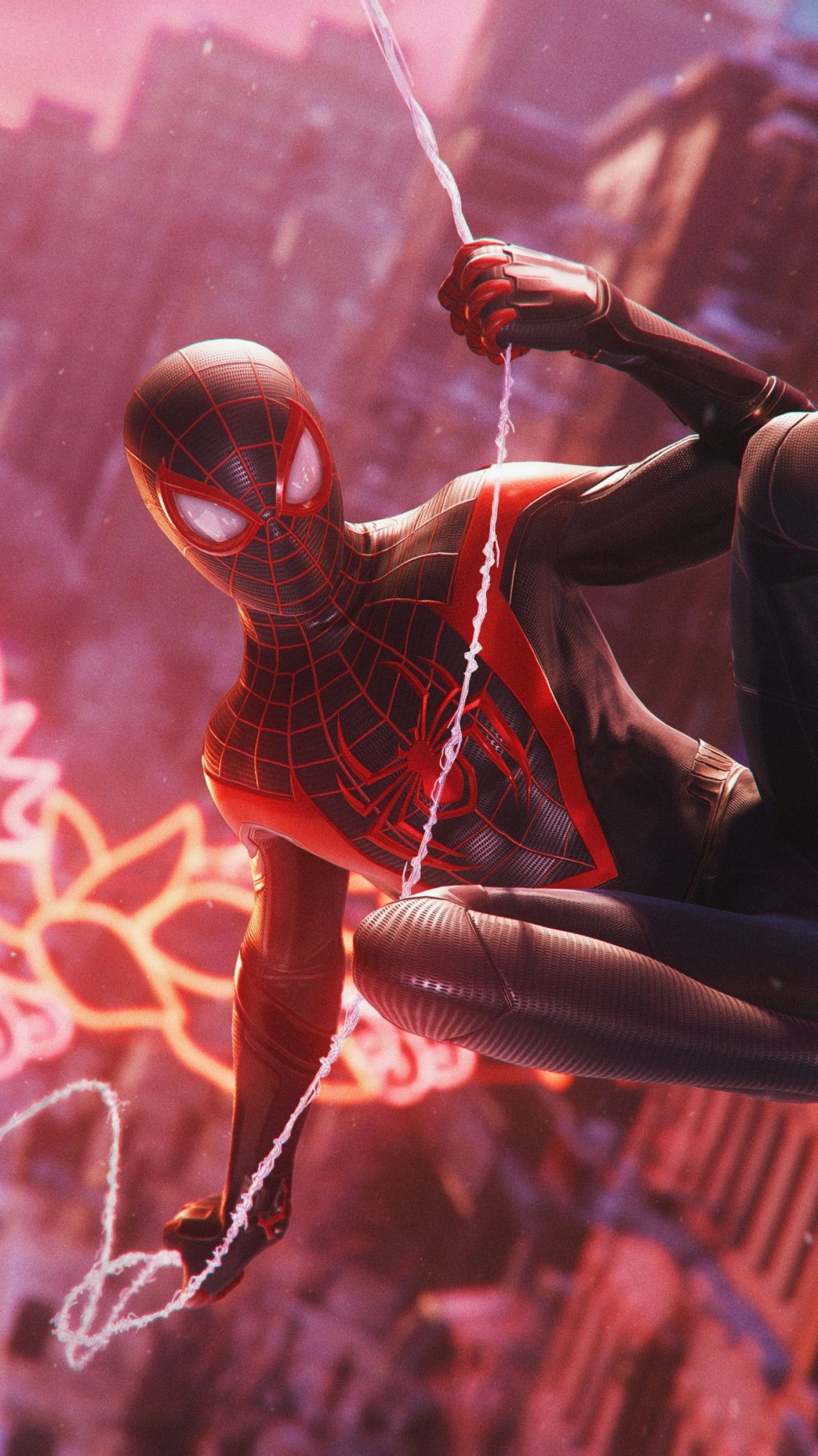 1440x2560 Wallpaper Spider Man: Miles Morales, Gameplay, PS PlayStation BLM, Games, Phone