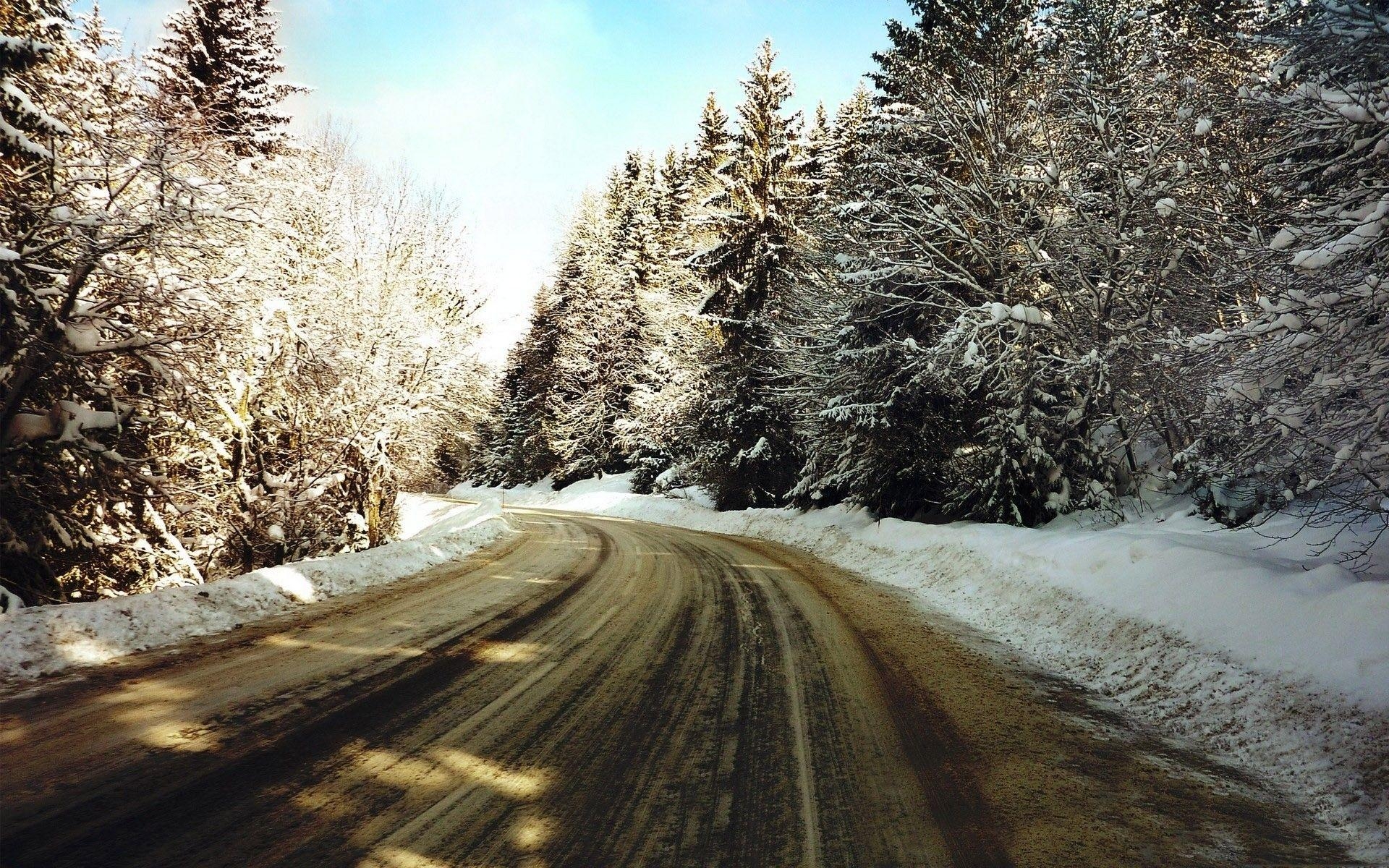 1920x1200 Winter road trip wallpaper. PC, Desktop