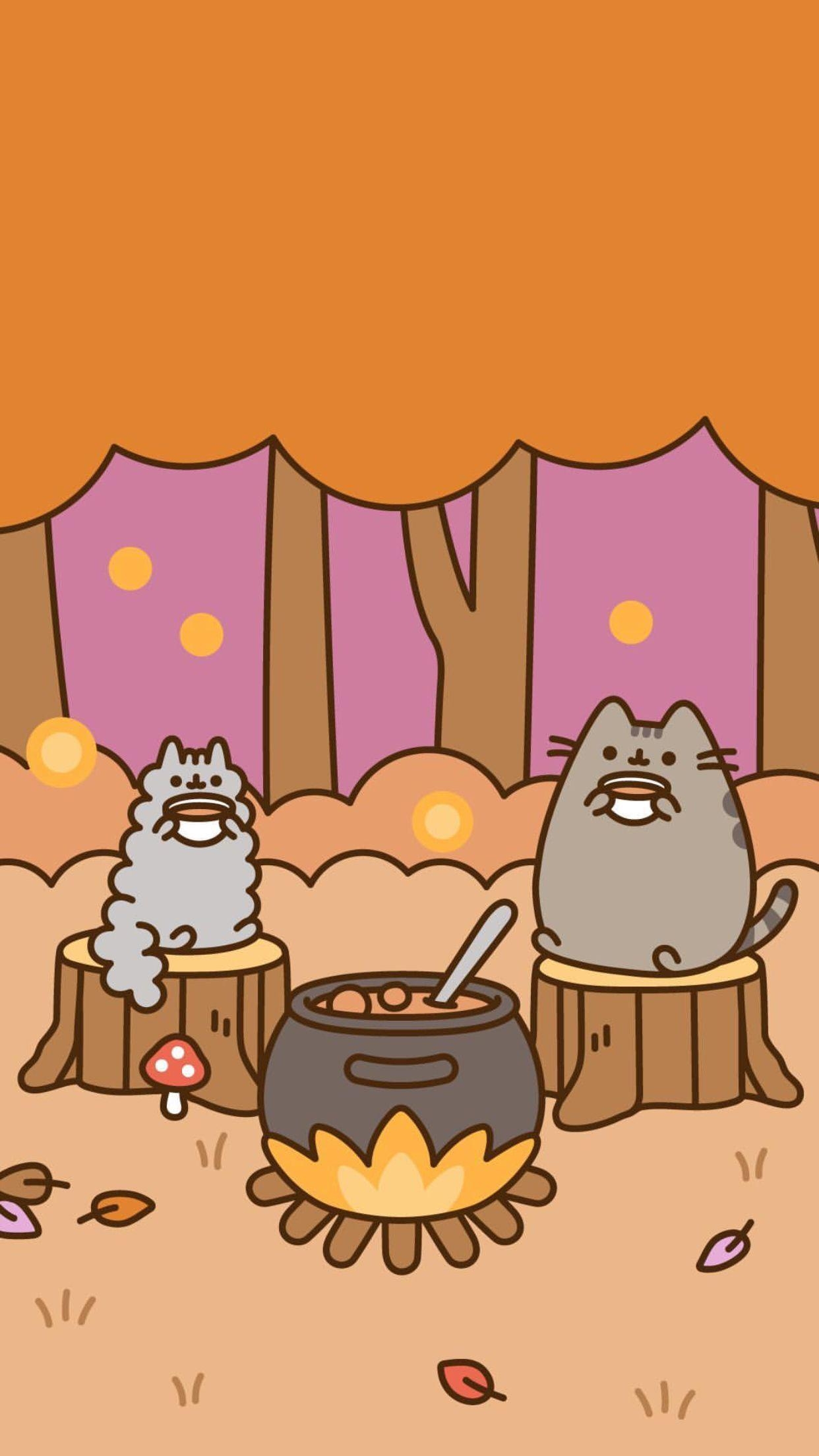 1250x2210 Pusheen!. Pusheen, Cute wallpaper, Phone