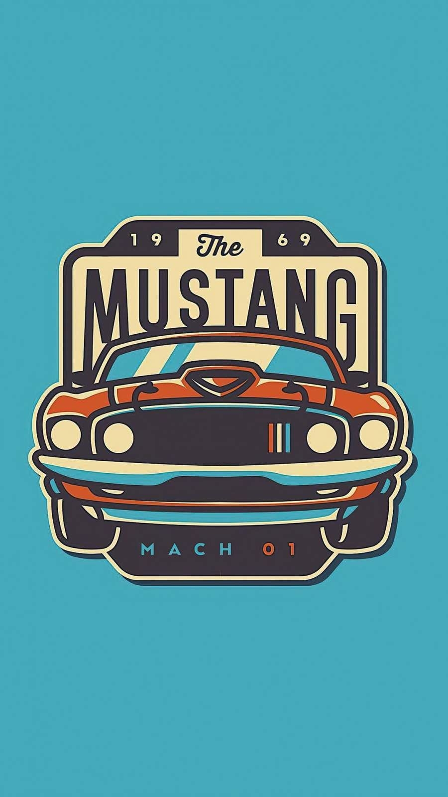 900x1600 Ford Mustang Minimal. Mustang logo, Ford mustang logo, Mustang, Phone