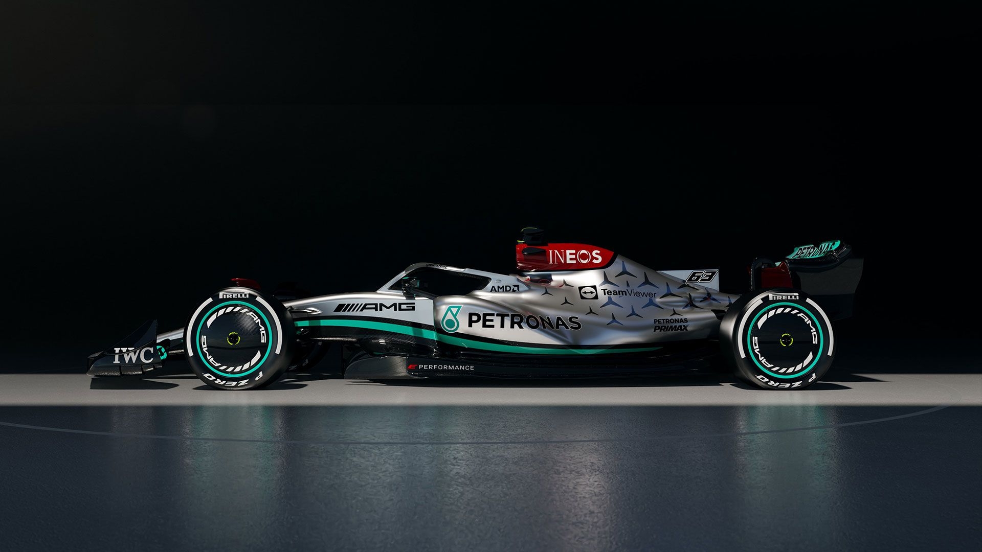 1920x1080 The first image of Lewis Hamilton aboard the new Mercedes with which he will seek to star in Formula 1 again, Desktop