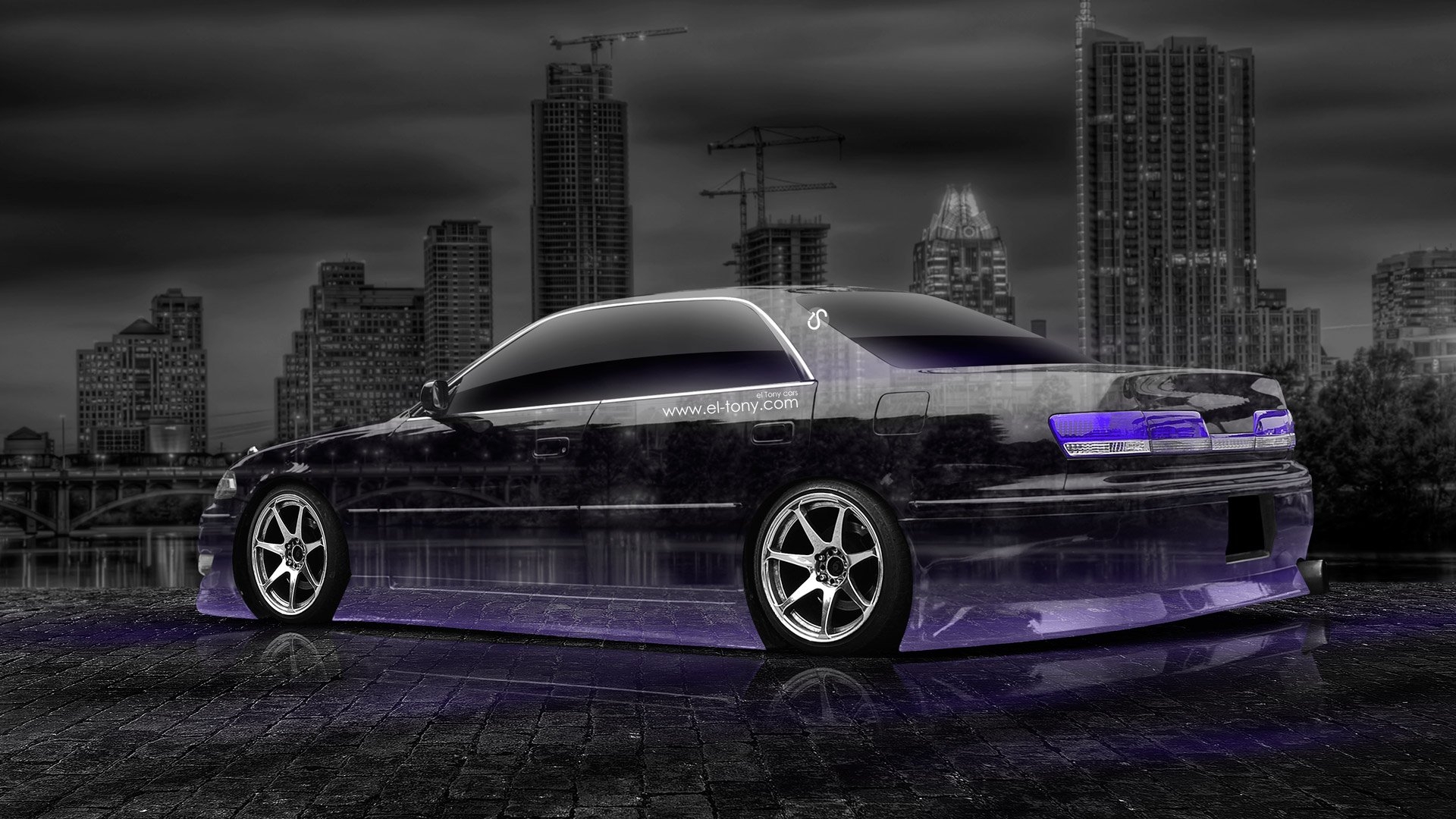 1920x1080 Toyota Mark2 JZX100 JDM Crystal City Car 2014 el Tony, Desktop