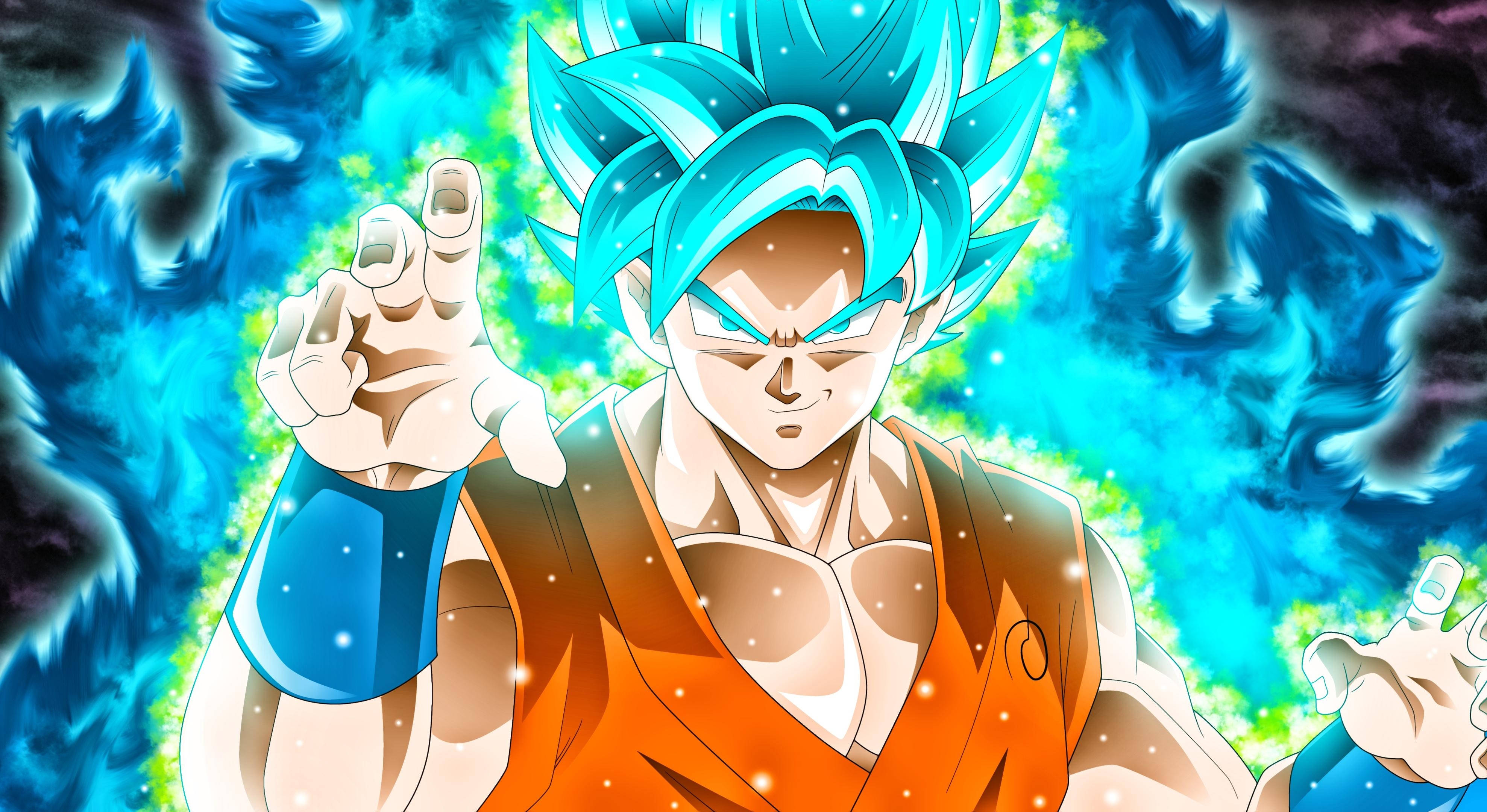 3960x2160 Goku Super Saiyan Blue Dragon Ball Super Wallpaper, Desktop