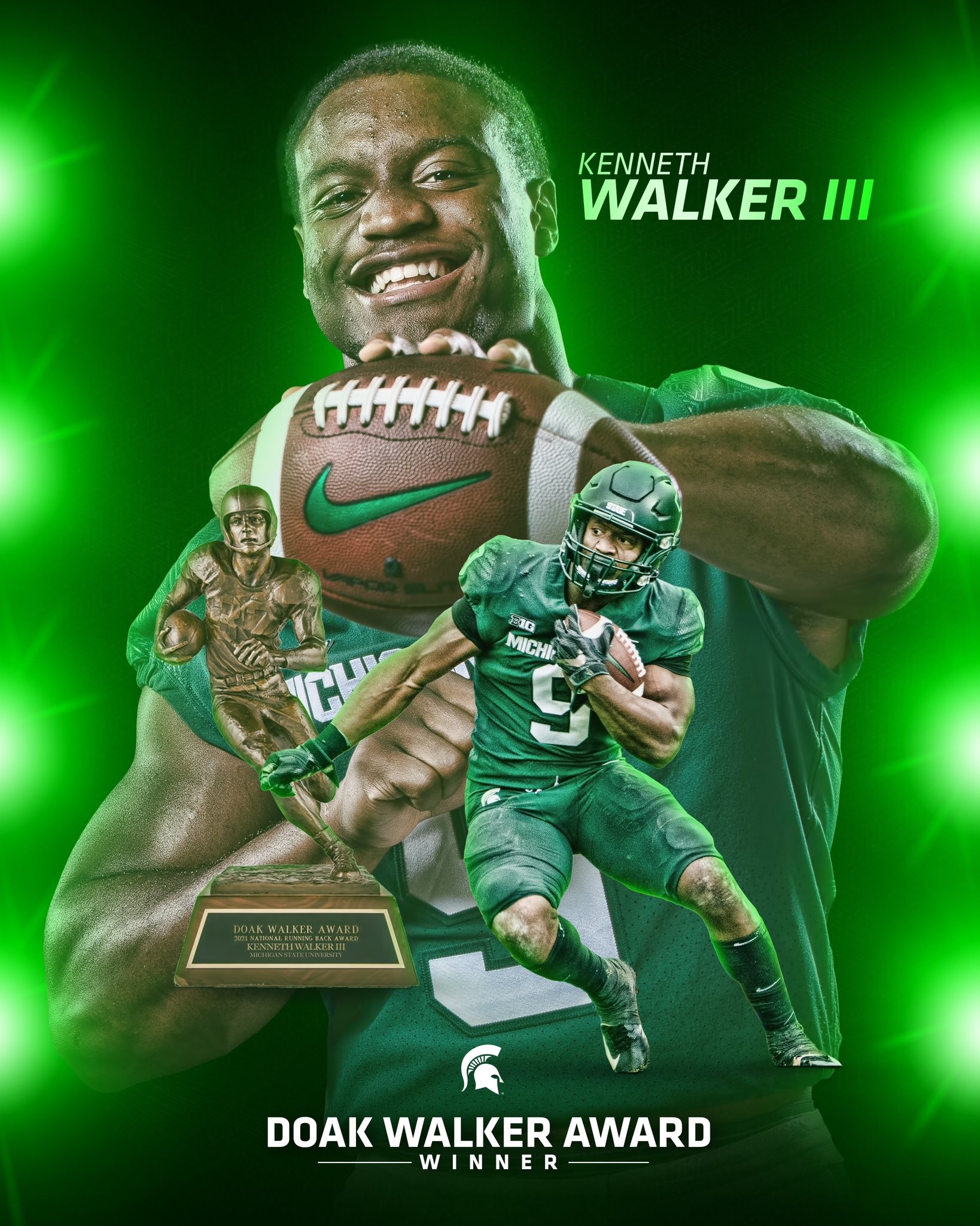 1640x2050 Michigan State Football BEST RUNNING BACK IN THE COUNTRY, Phone