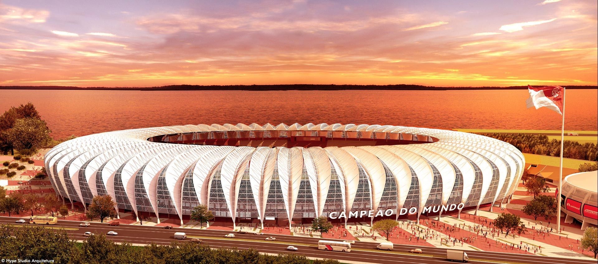 1920x850 Estadio Beira Rio Picture, Estadio Beira Rio Photo, Estadio Beira Rio Wallpaper, Dual Screen