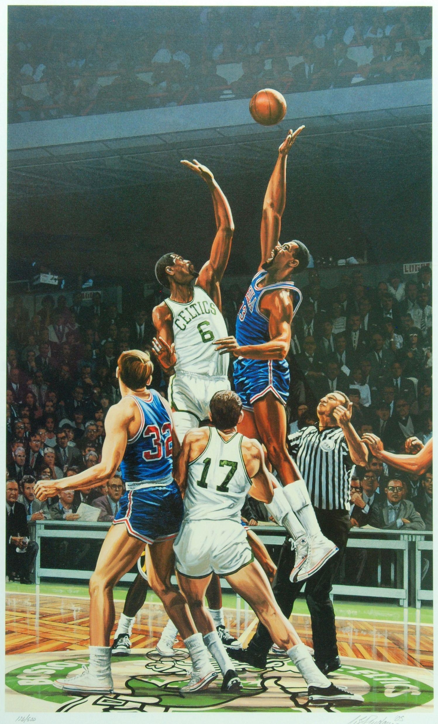 1500x2480 Bill Russell & Wilt Chamberlain by Bill Purdom. The Greats, Phone