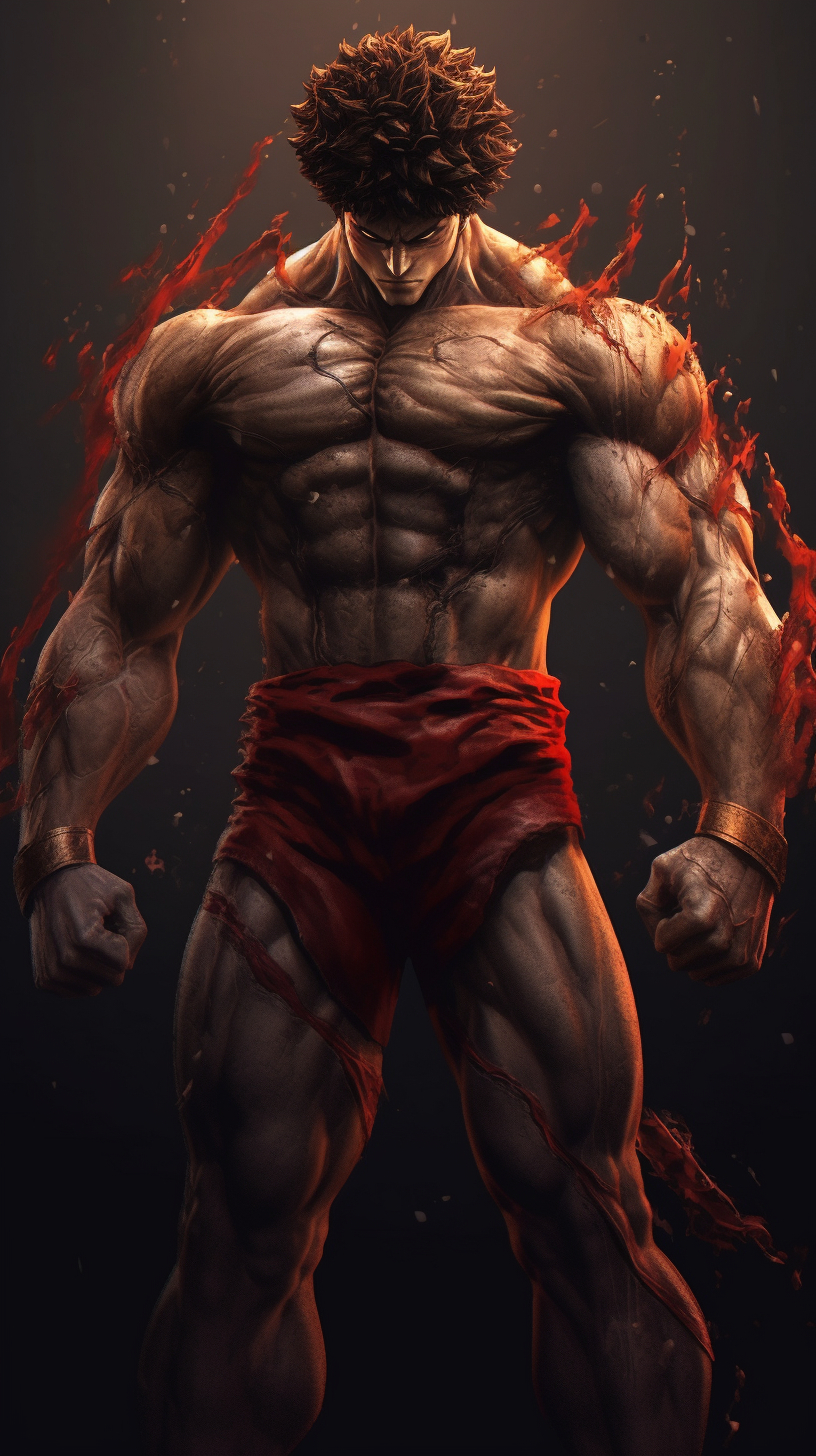 820x1460 FREE Ai Arts & Baki:Hanma HD Wallpaper, Phone