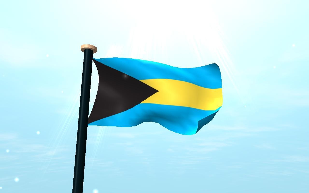 1280x800 Bahamas Flag 3D Free for Android, Desktop