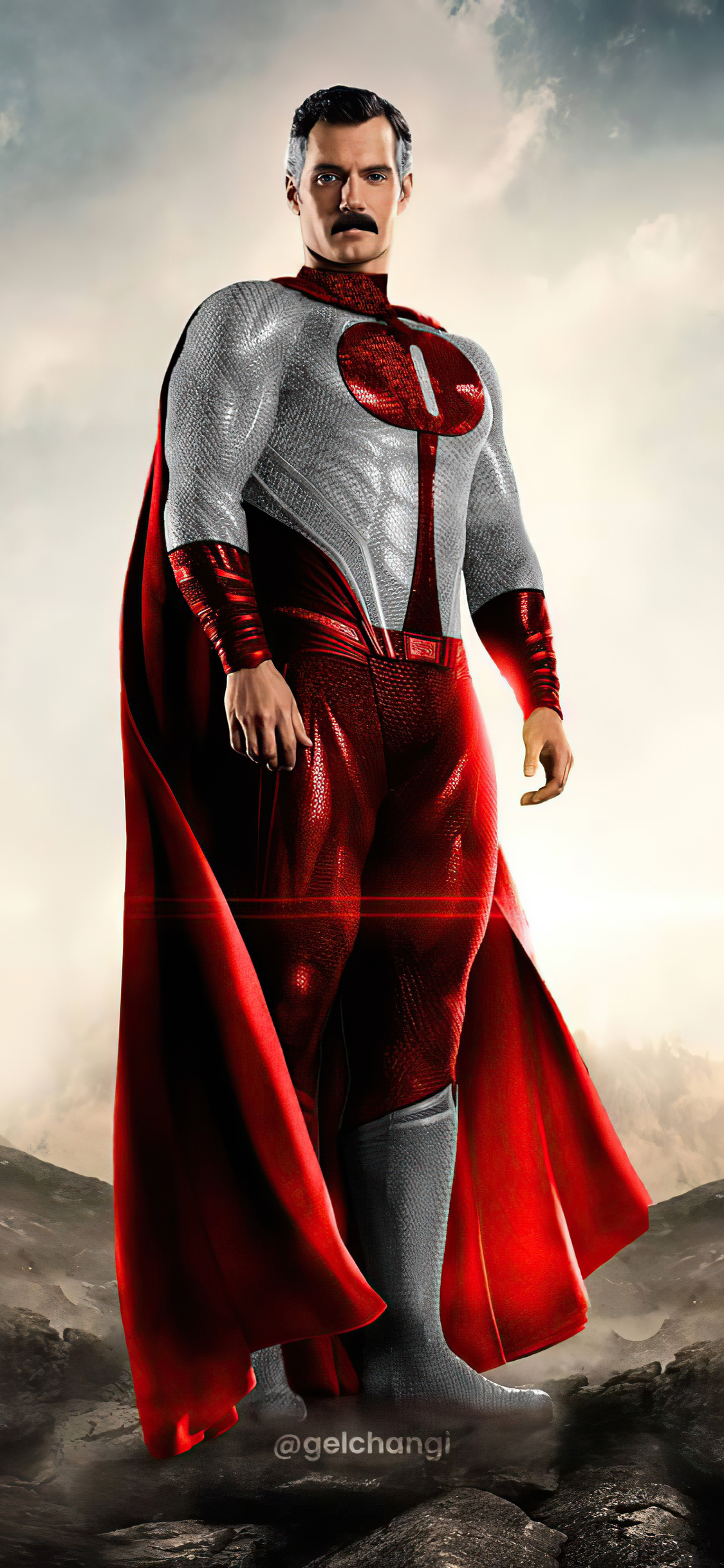 1130x2440 Henry Cavil Invincible, Phone