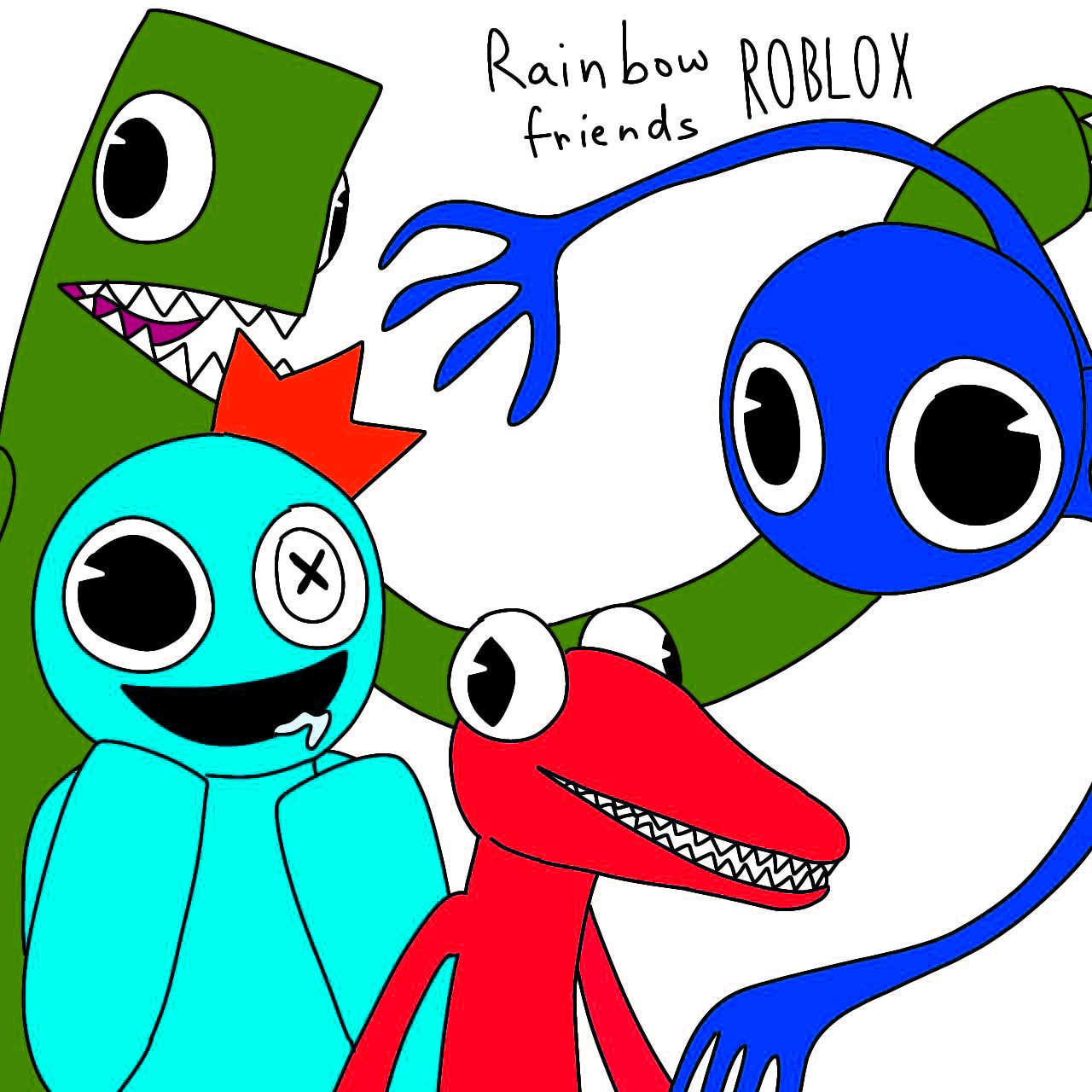 1280x1280 Rainbow Friends Wallpaper, Phone