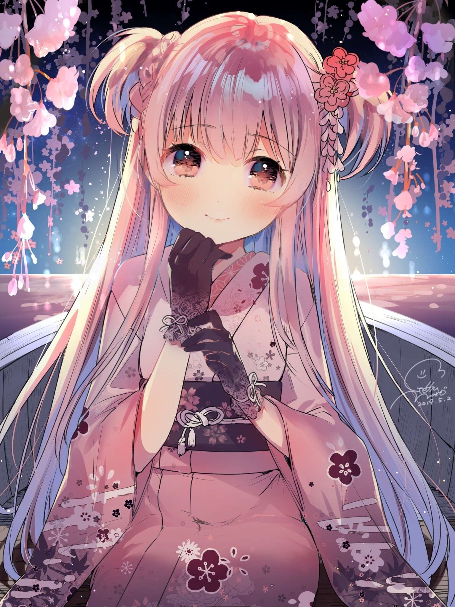 1540x2050 Anime Girl iPad Wallpaper Free Anime Girl iPad Background, Phone